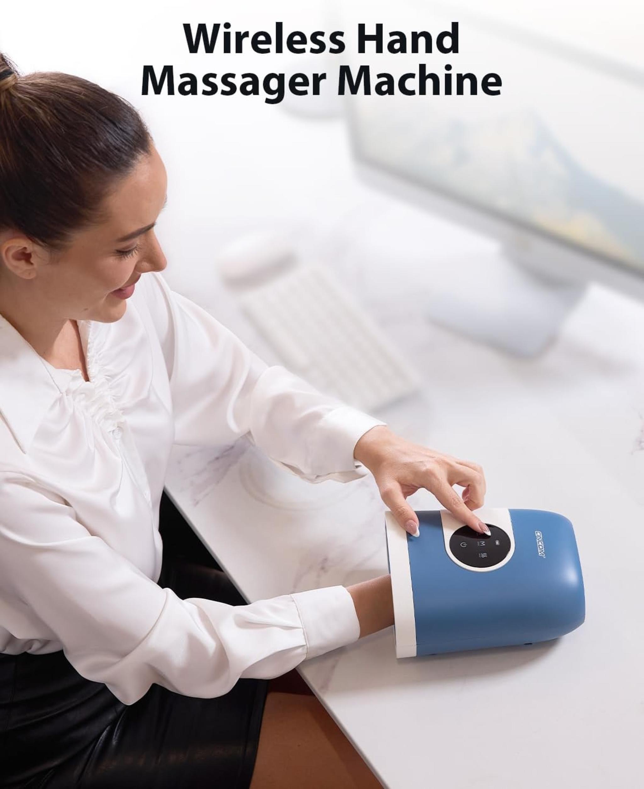 Upgraded Hand Massager with Heat and Compression for Arthritis and Carpal Tunnel Relief