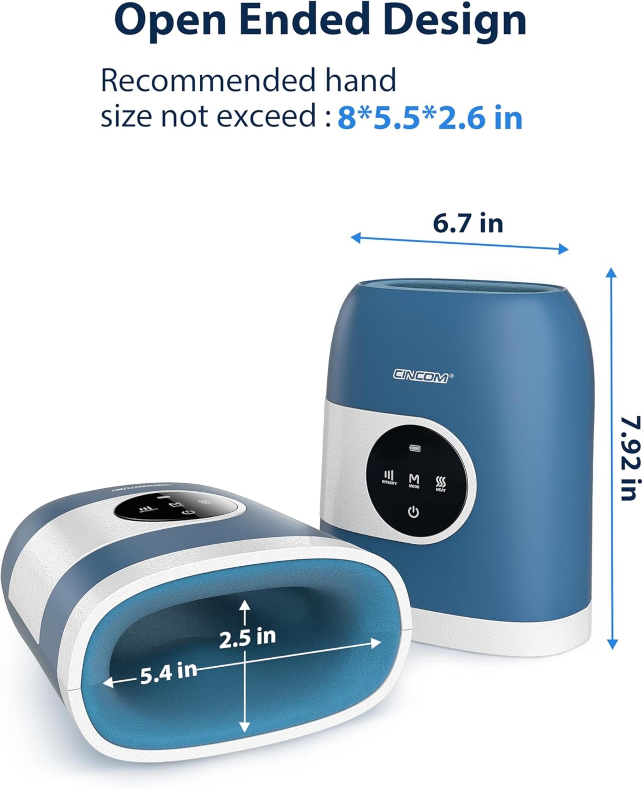 Upgraded Hand Massager with Heat and Compression for Arthritis and Carpal Tunnel Relief