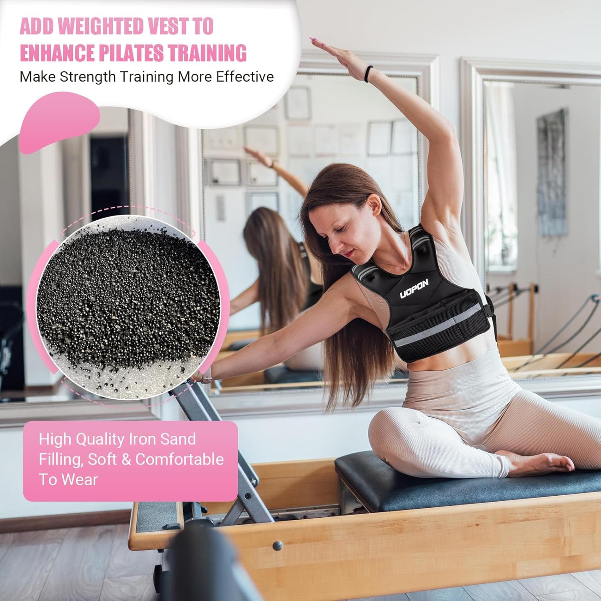 Adjustable Weighted Vest for Women & Men, 6-12lbs Rucking Vest for Running & Bone Density