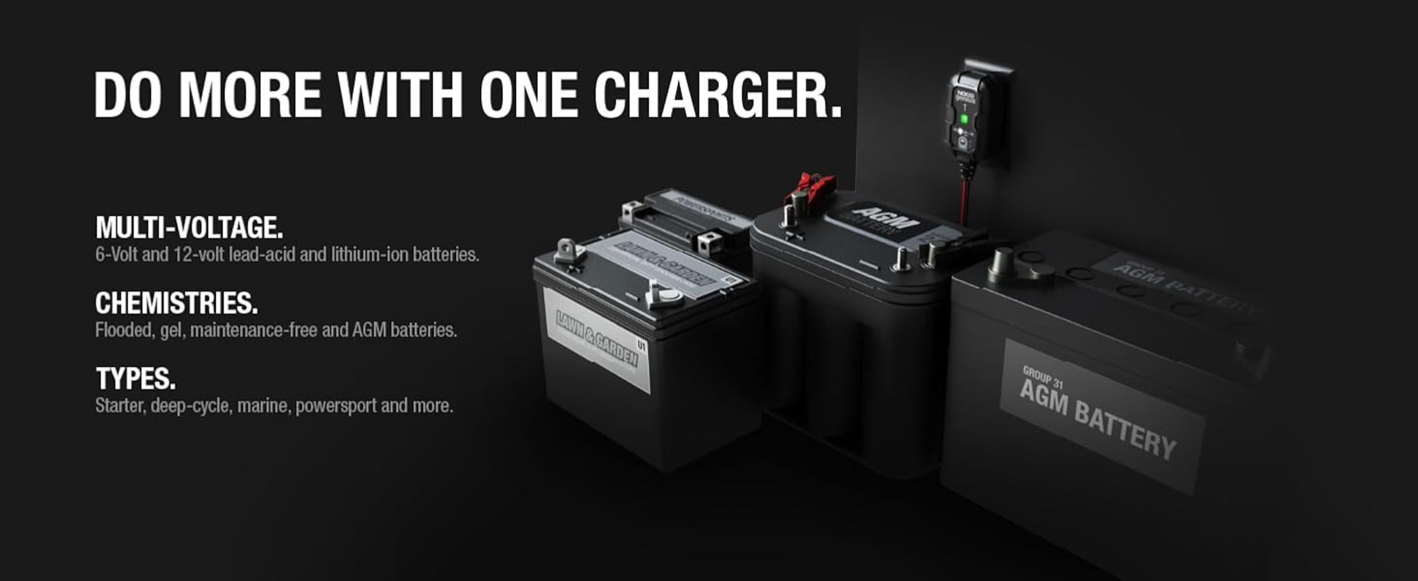 1A 6V/12V Smart Battery Charger, Automatic Maintainer & Trickle Charger with Desulfator image 14