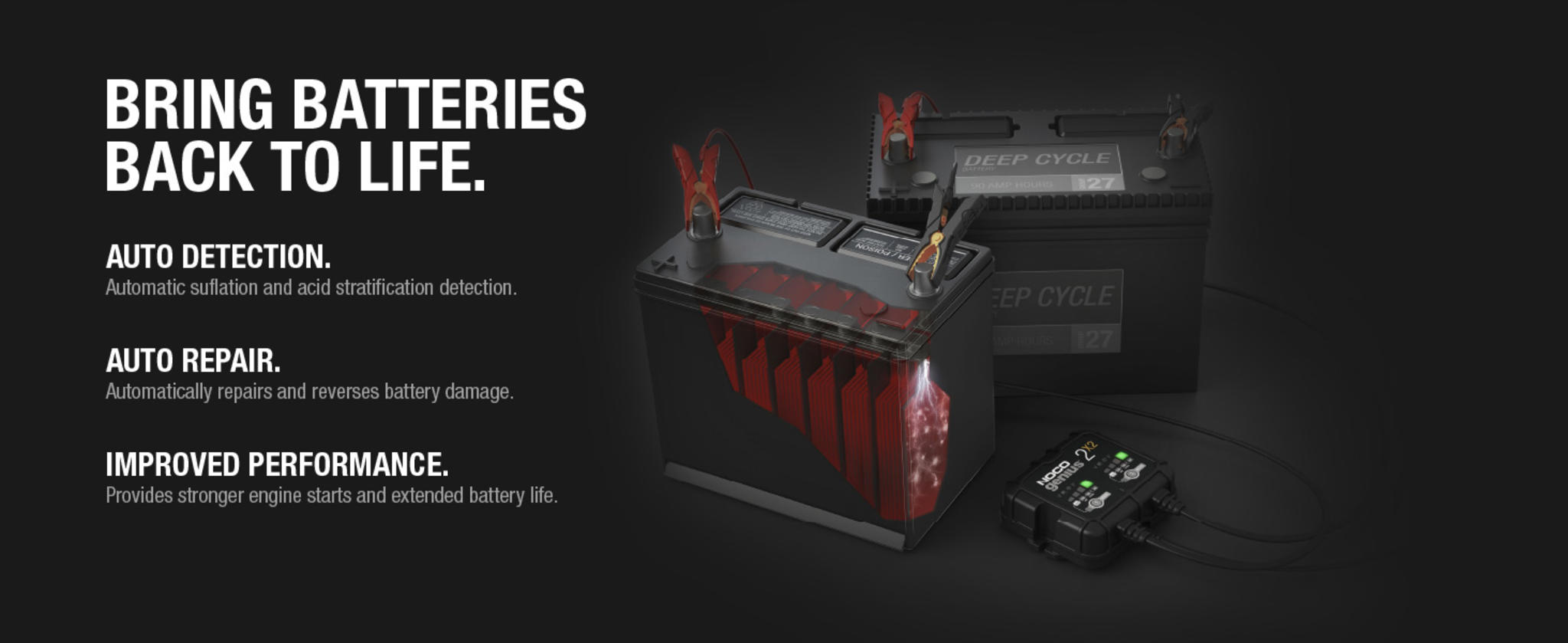 2-Bank Smart Battery Charger, 4A 6V/12V Automatic Maintainer & Desulfator for Lead-Acid & Lithium image 12