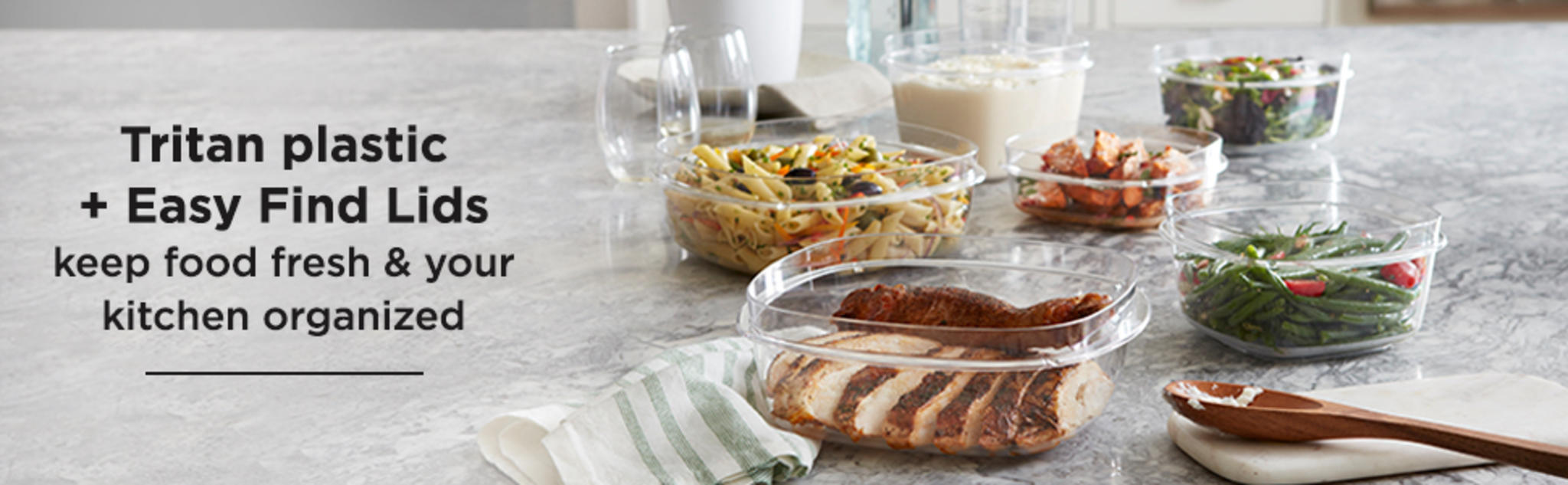 28-Piece Food Storage Containers with Snap Lids, Stain-Resistant Tritan Bases image 14