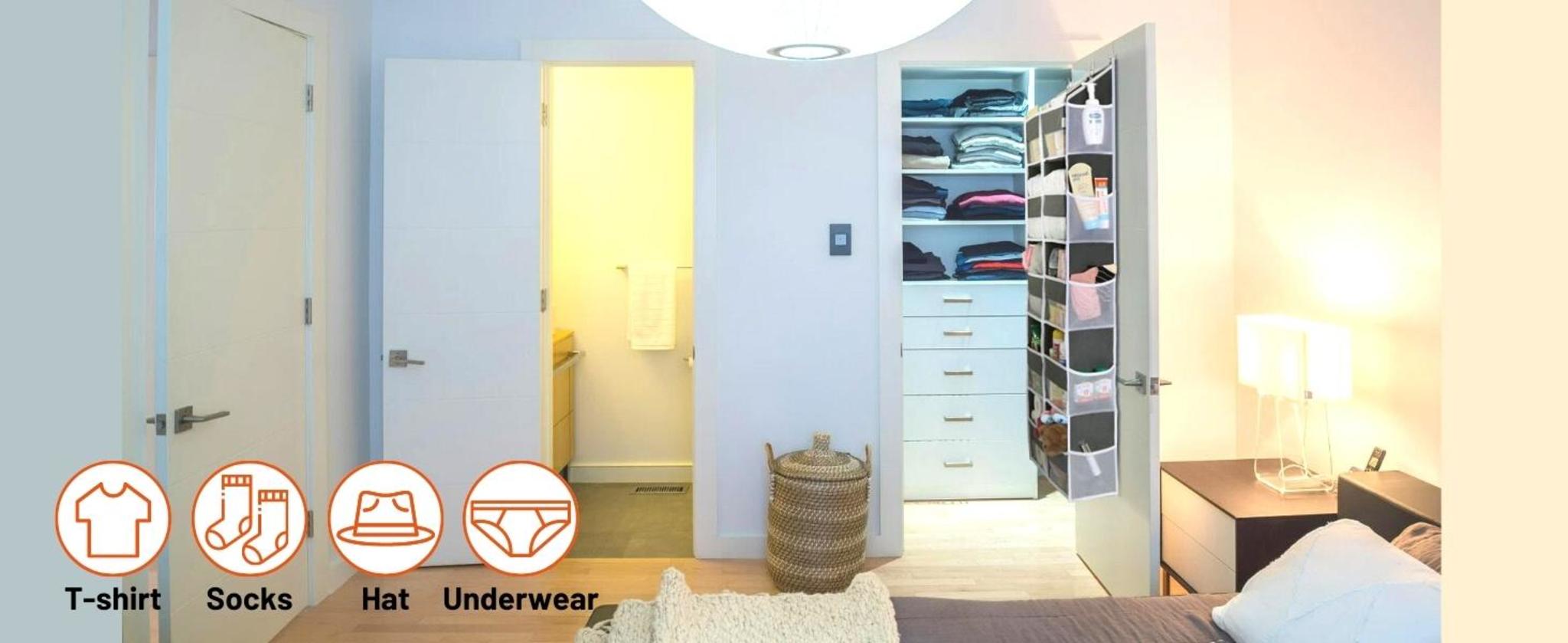 5-Tier Over the Door Organizer with 10 Compartments, 80lbs Capacity Extra Large Storage image 11