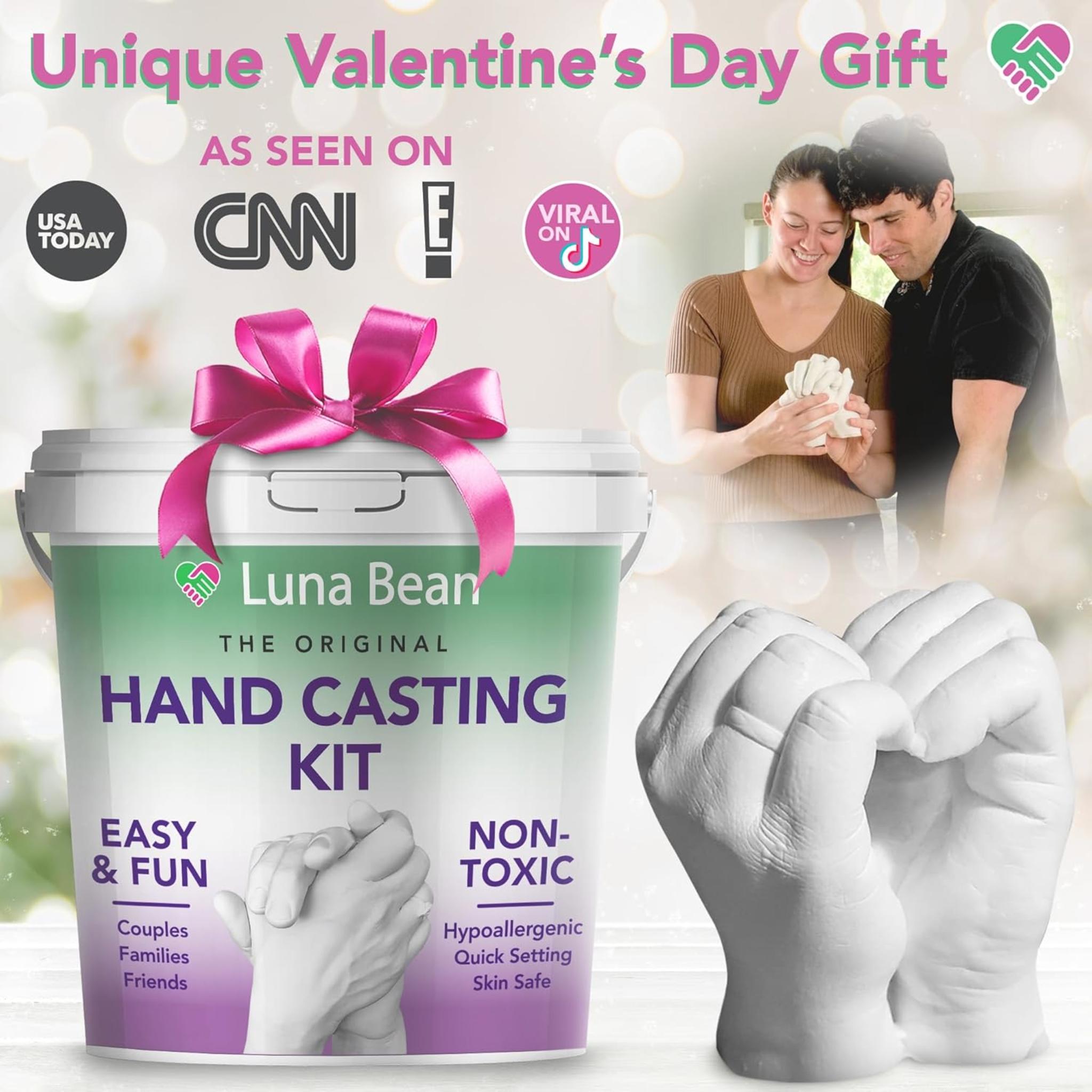 DIY Hand Casting Kit for Couples - Complete Plaster Statue Mold Kit for Anniversary & Wedding Gifts