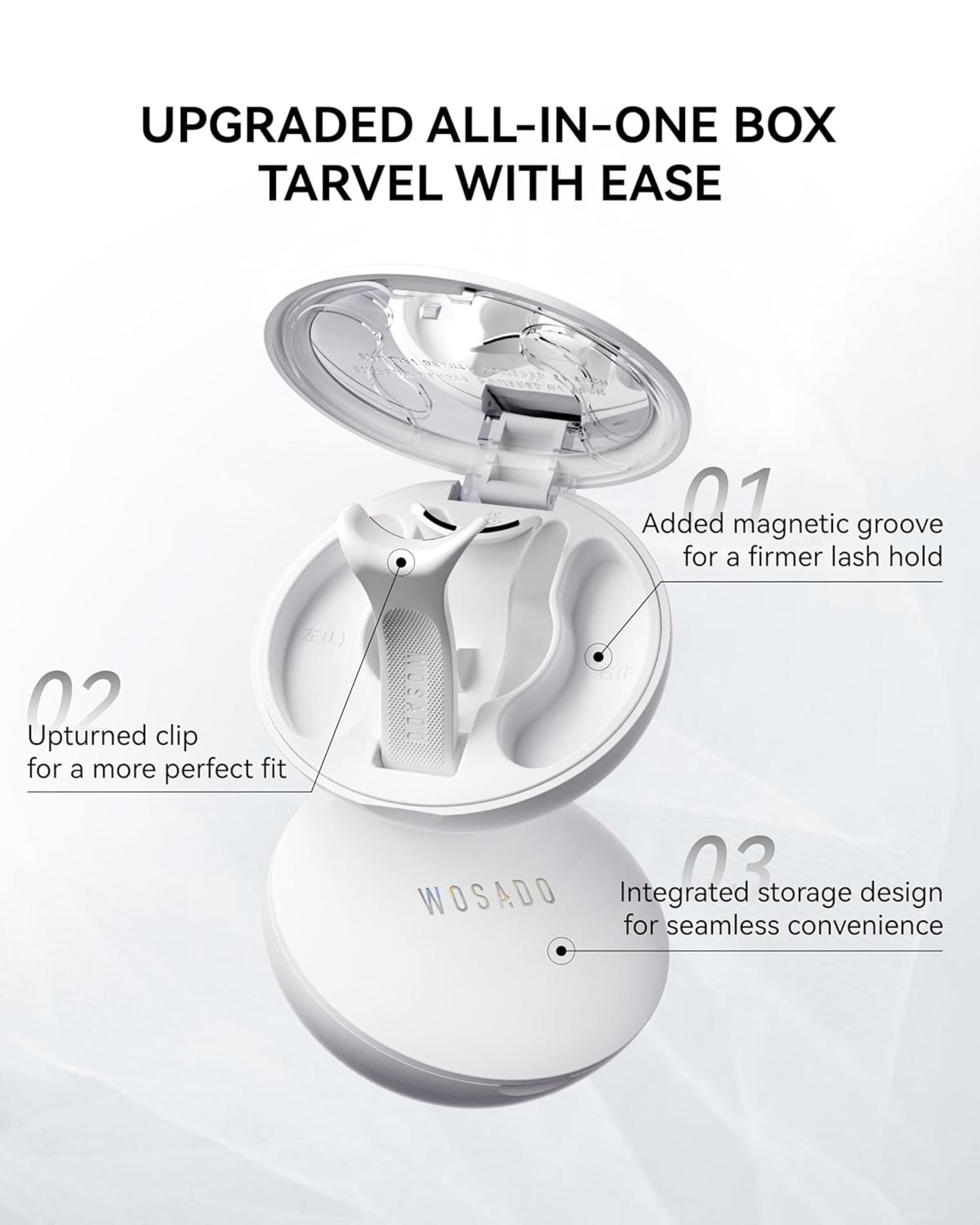 Magnetic Eyelashes with Applicator Kit, Reusable Glue-Free Lashes for Sensitive Eyes, Natural Look