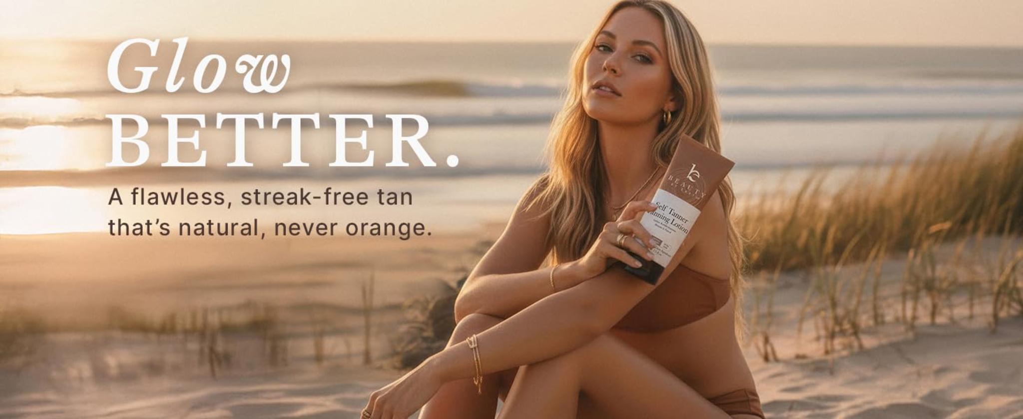 Natural & Organic Self Tanning Lotion for Face & Body - Streak-Free Medium to Dark Glow image 10