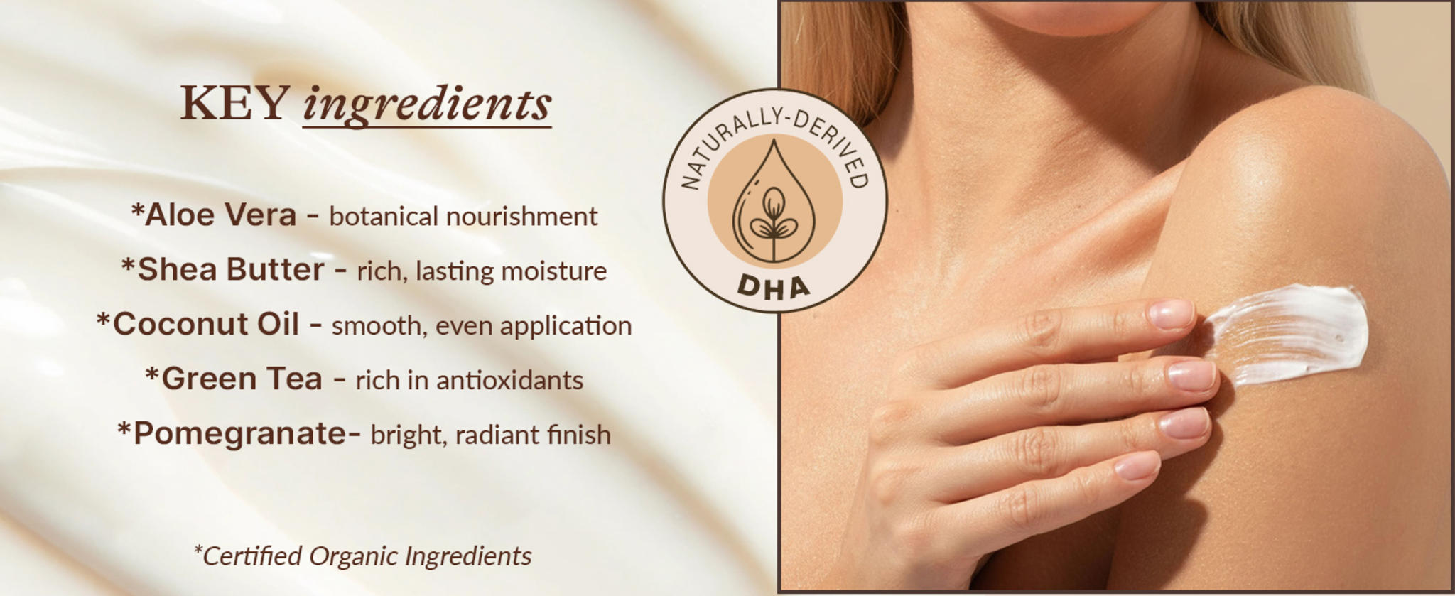 Natural & Organic Self Tanning Lotion for Face & Body - Streak-Free Medium to Dark Glow image 16