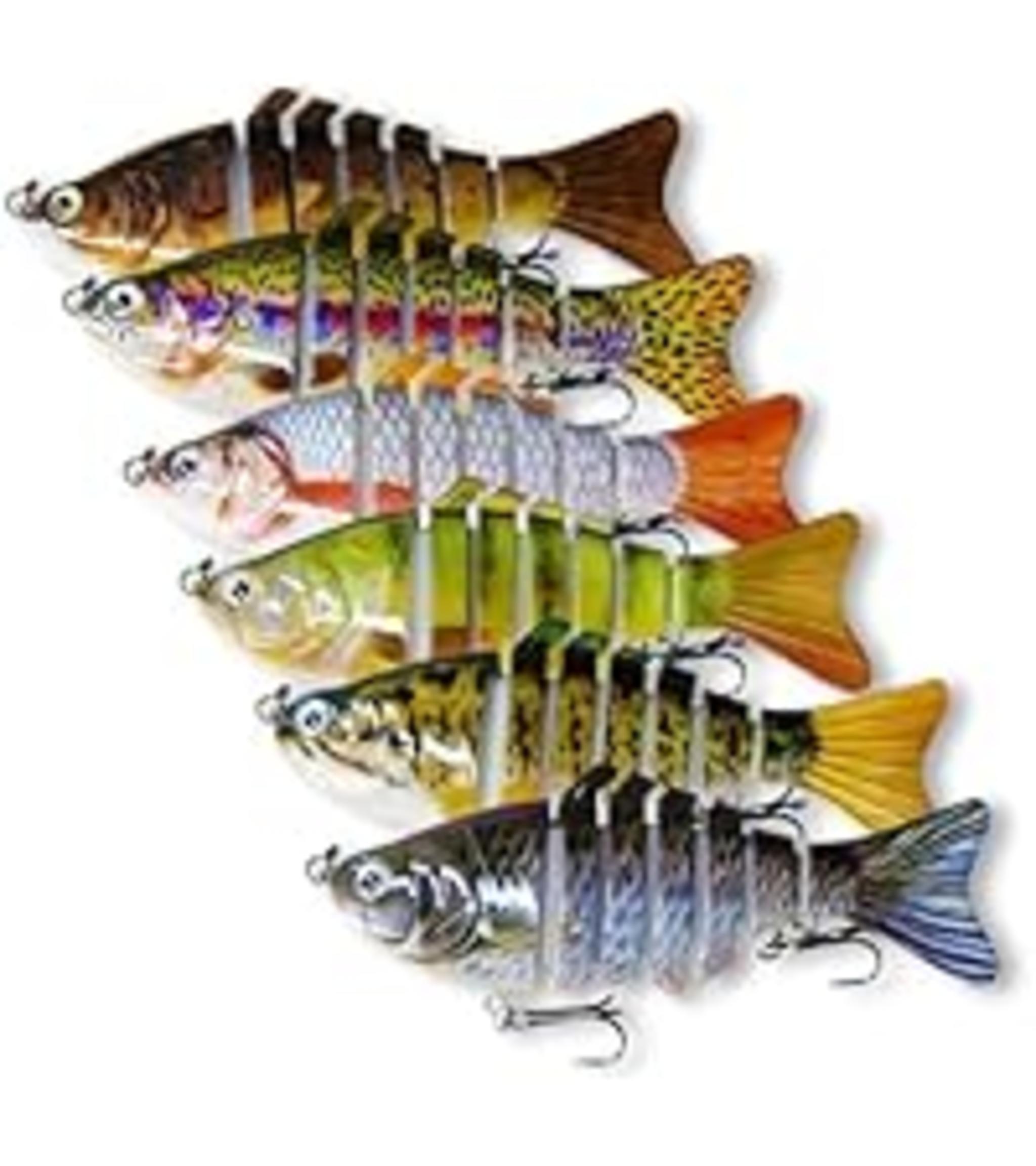 6PCS Multi-Jointed Slow Sinking Swimbaits for Bass Trout Freshwater Saltwater Fishing Lures image 12