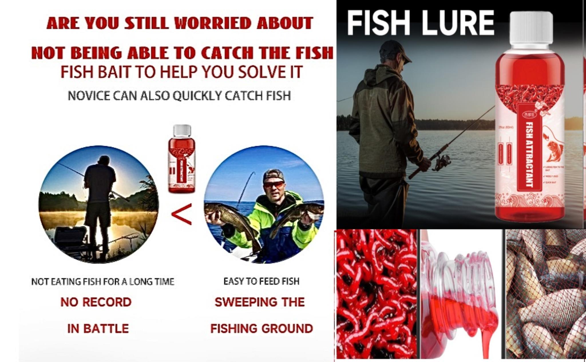 2PCS Red Worm Liquid Bait Fish Attractant, Concentrated Lure Enhancer for Freshwater & Saltwater image 7
