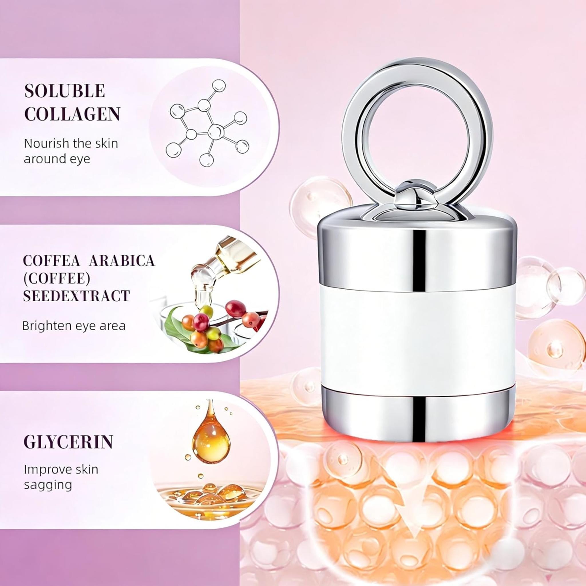 Firming Neck & Eye Cream Bundle with Electric Massage & Red Light, Anti-Wrinkle Revitalizing Set