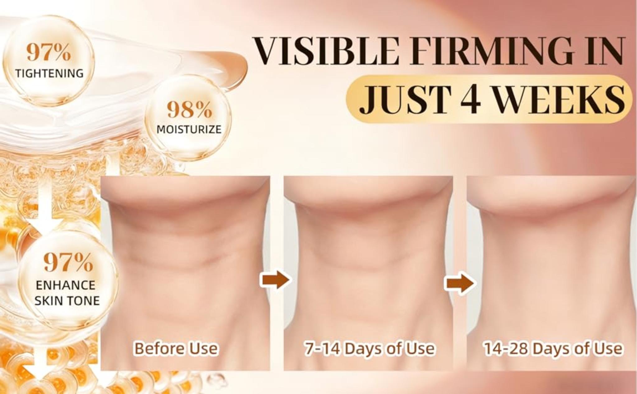 Firming Neck & Eye Cream Bundle with Electric Massage & Red Light, Anti-Wrinkle Revitalizing Set image 10