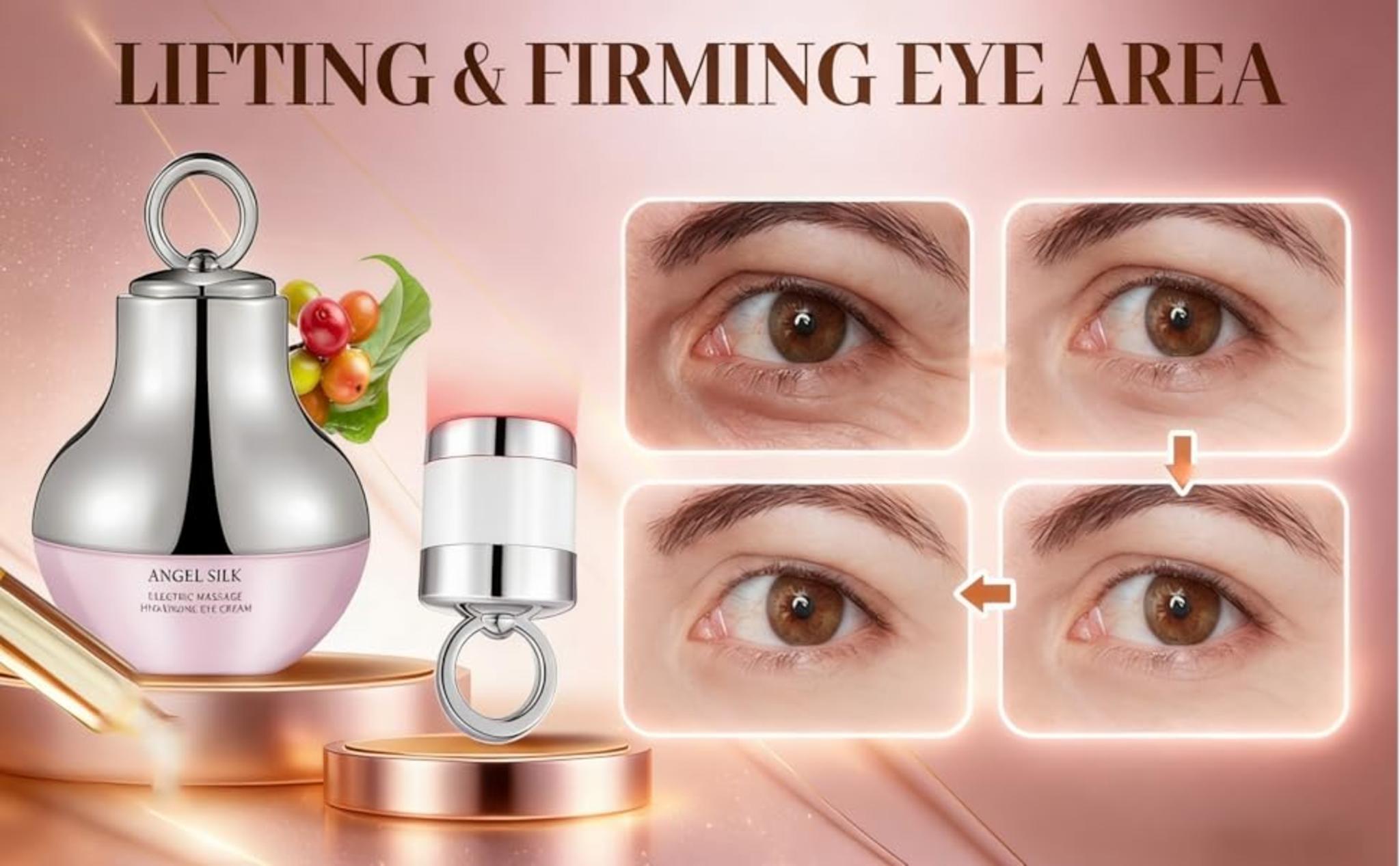 Firming Neck & Eye Cream Bundle with Electric Massage & Red Light, Anti-Wrinkle Revitalizing Set image 13