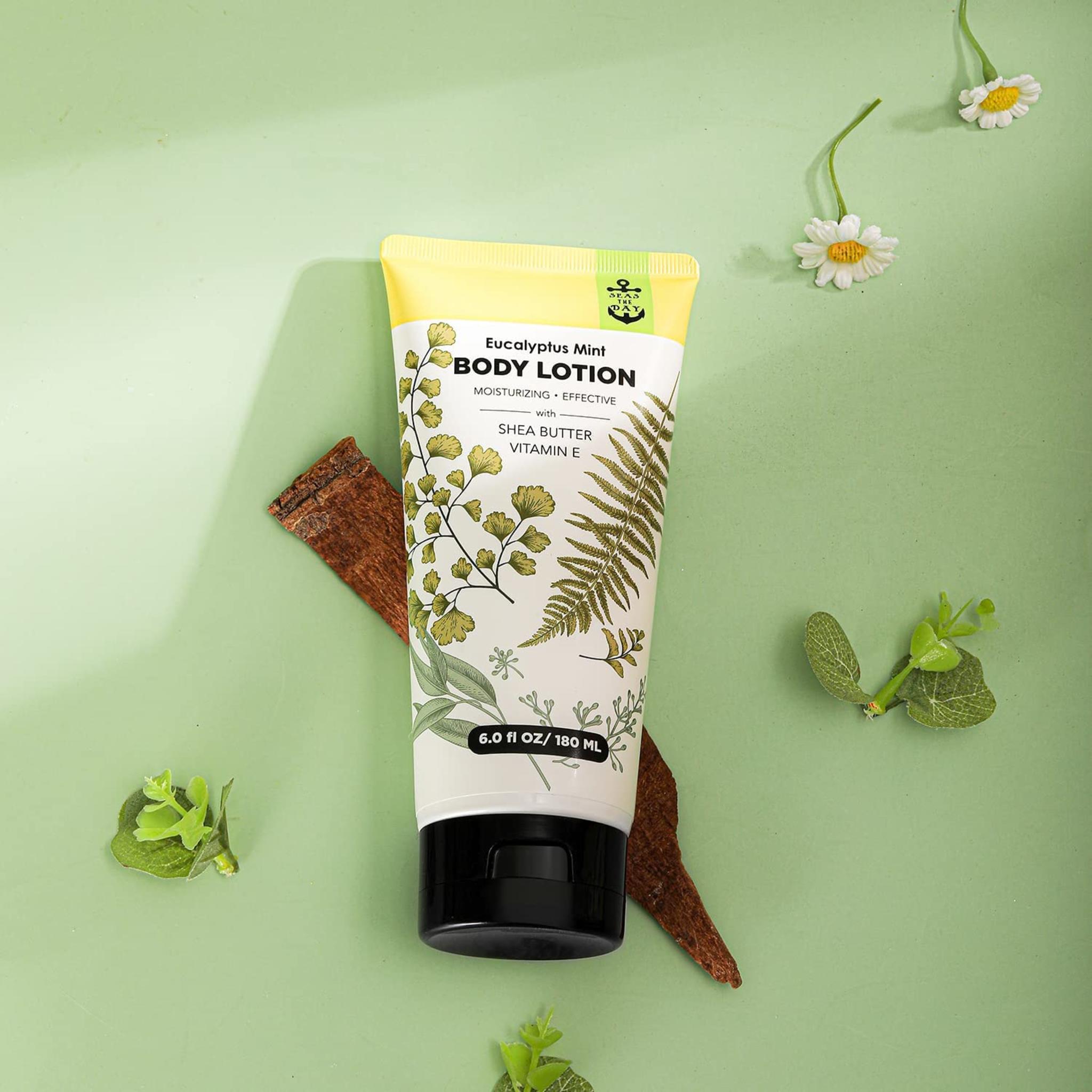 6-Piece Spa Gift Basket for Women - Relaxing Lavender Rose Chamomile Eucalyptus Bath Set