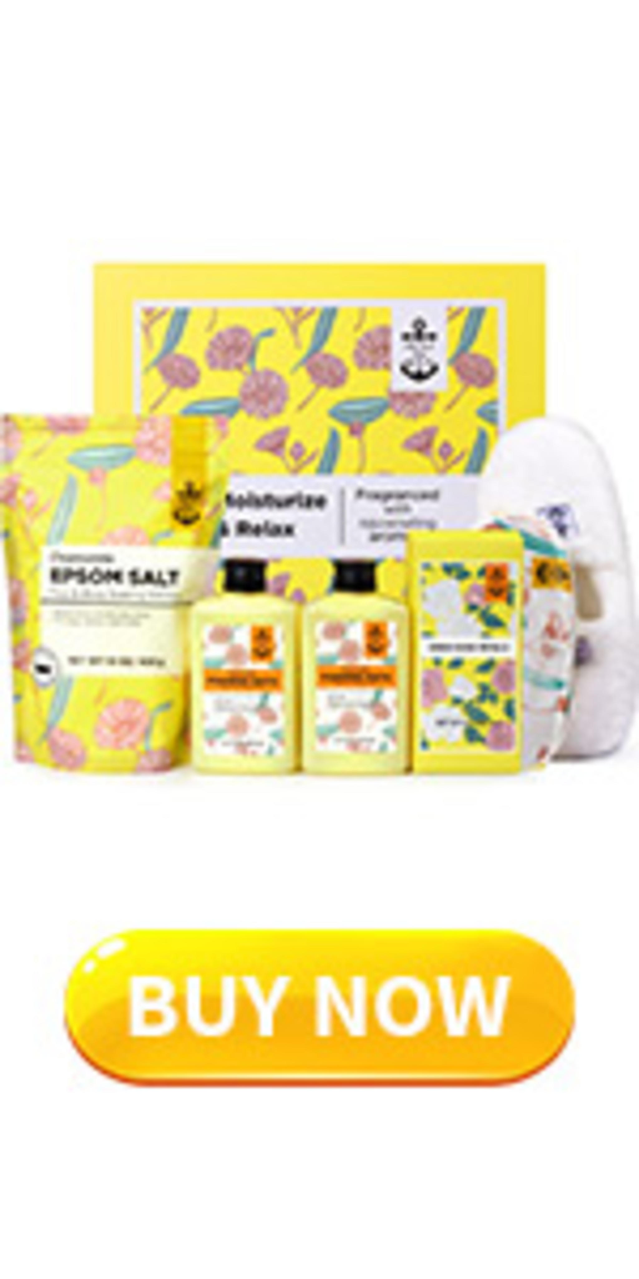 6-Piece Spa Gift Basket for Women - Relaxing Lavender Rose Chamomile Eucalyptus Bath Set image 20