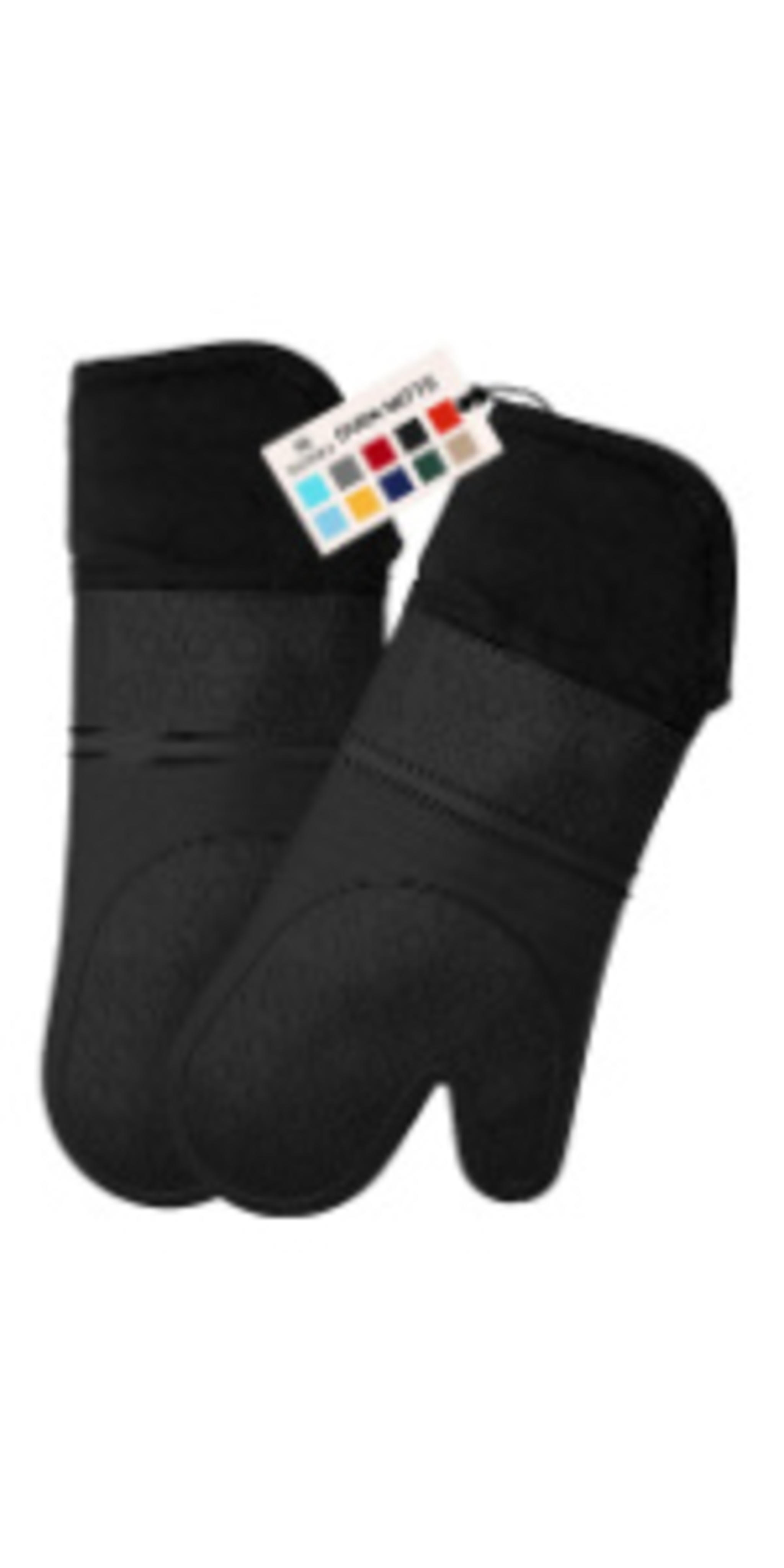 BPA-Free Silicone Oven Mitts - 13.7" Extra Long Heat Resistant Gloves with Quilted Cotton Lining image 20