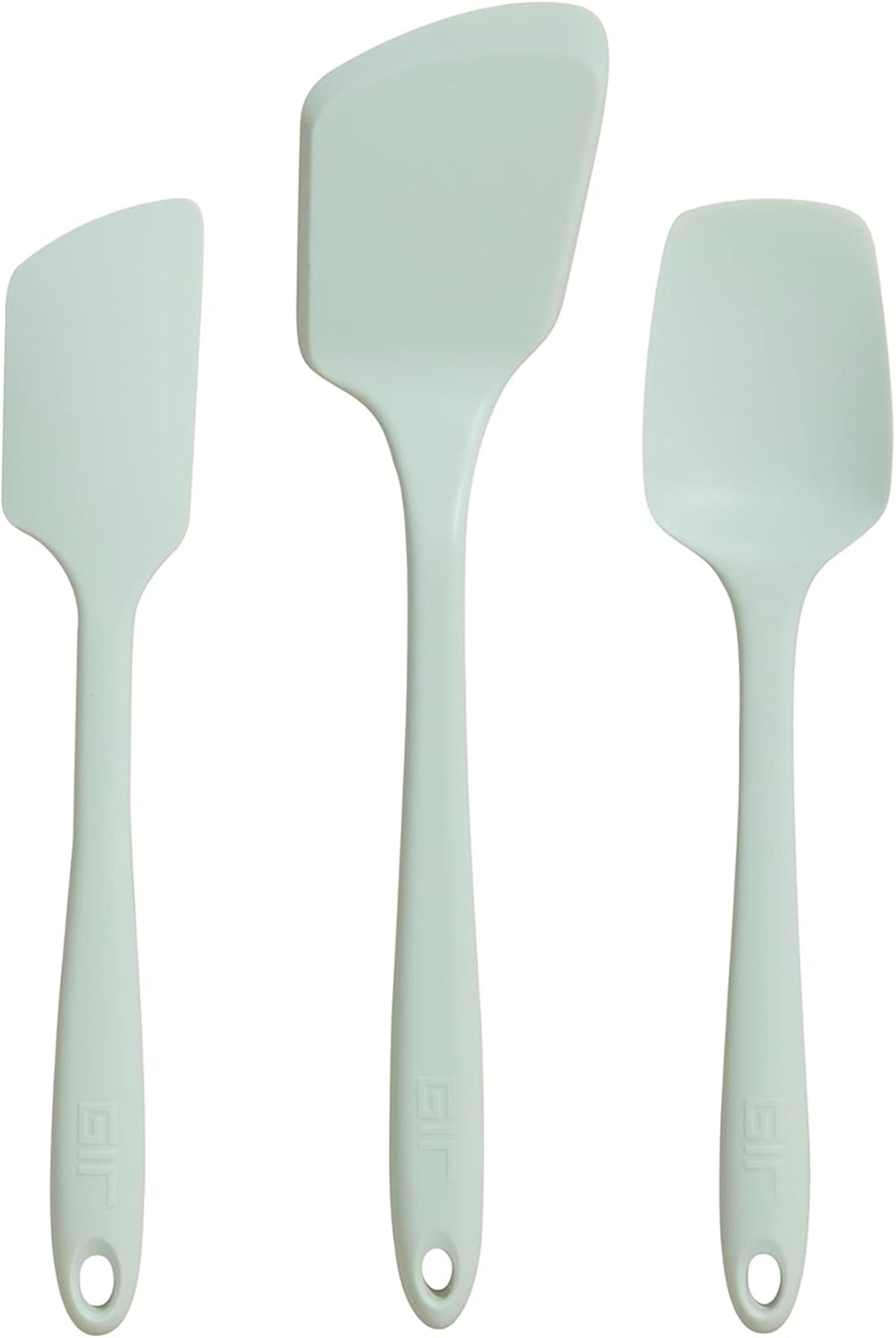 3-Piece Ultimate Silicone Kitchen Utensils Set - Heat Resistant Spatula, Flip & Spoonula