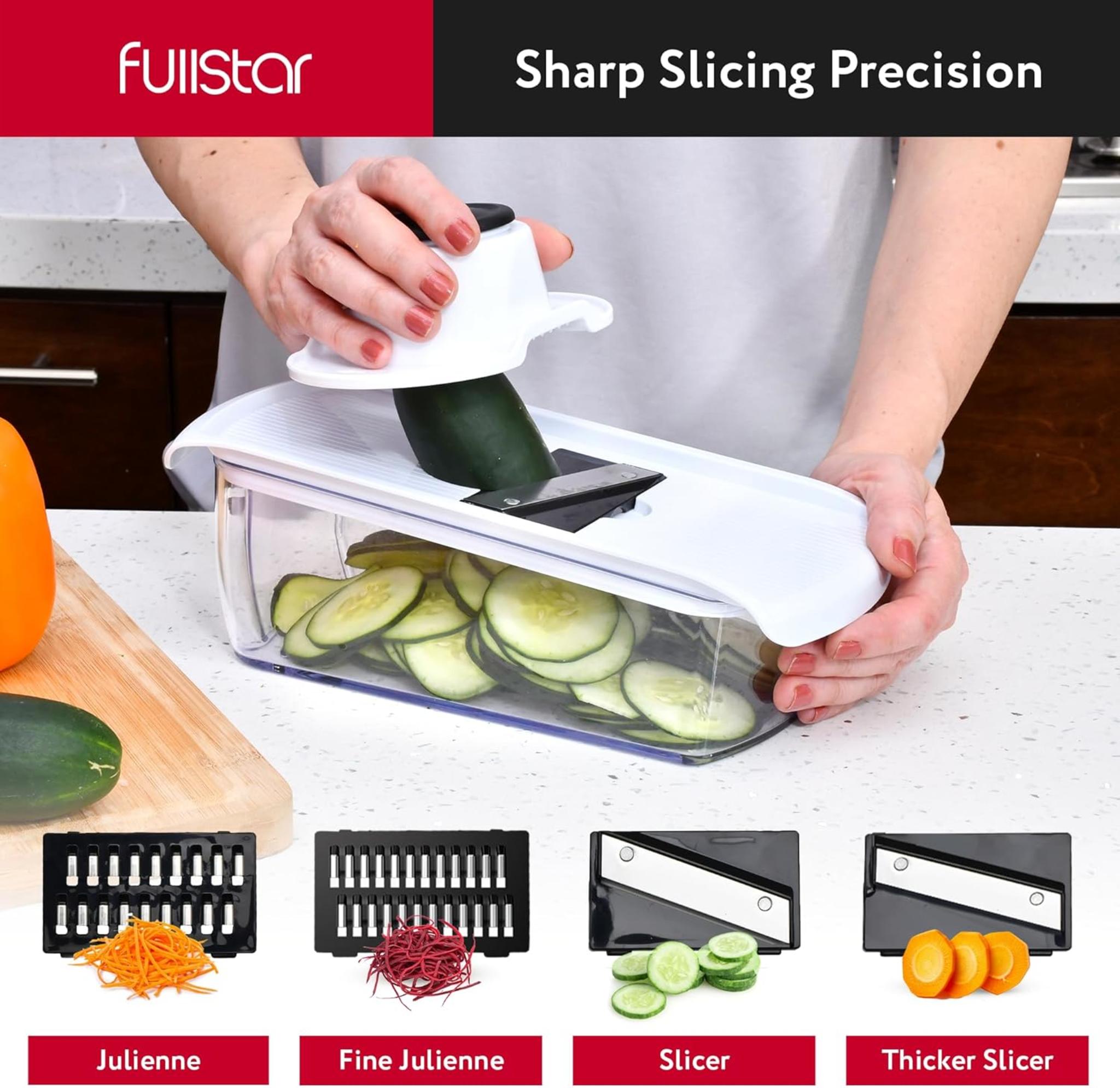 12-in-1 Vegetable Chopper and Mandoline Slicer with Container for Kitchen Meal Prep