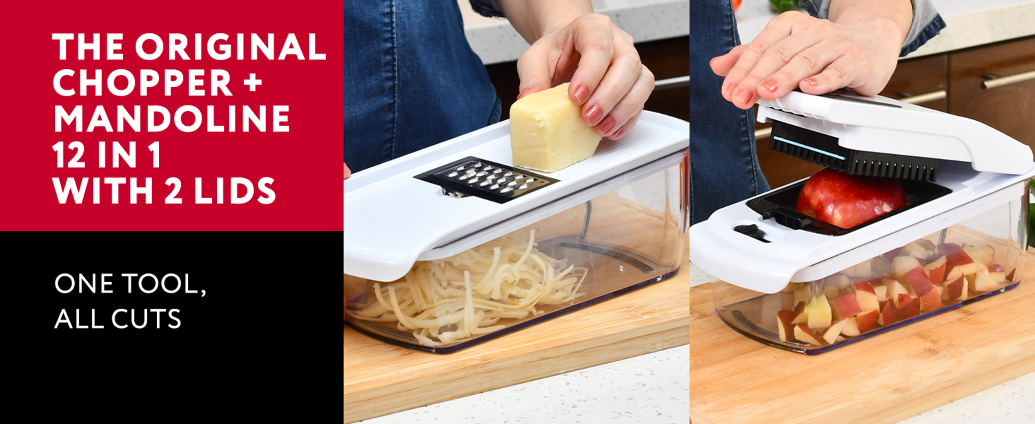 12-in-1 Vegetable Chopper and Mandoline Slicer with Container for Kitchen Meal Prep image 13