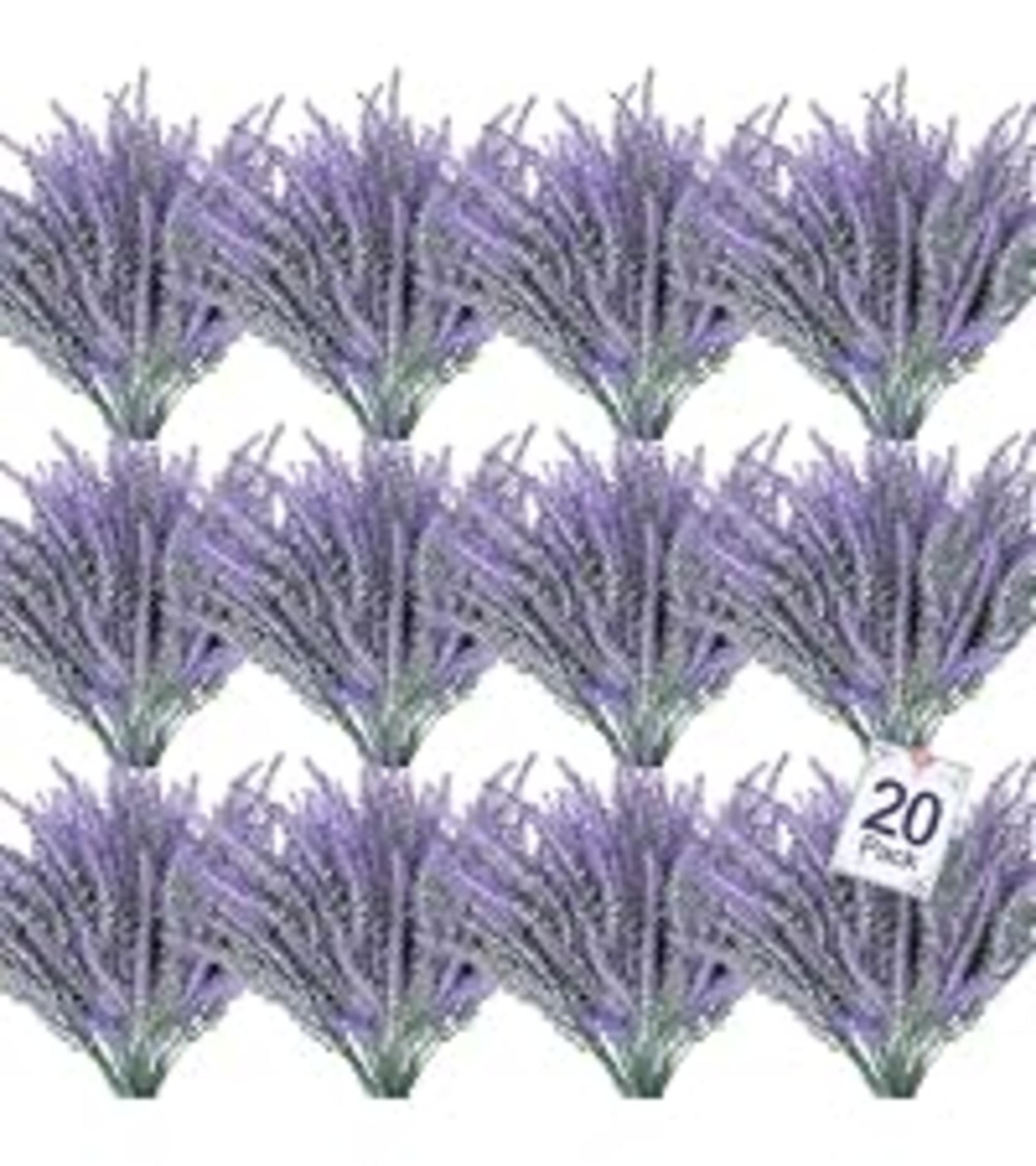 20 Bundles Artificial Flowers for Outdoors, UV Resistant Fake Plants for Garden Porch Decor image 18