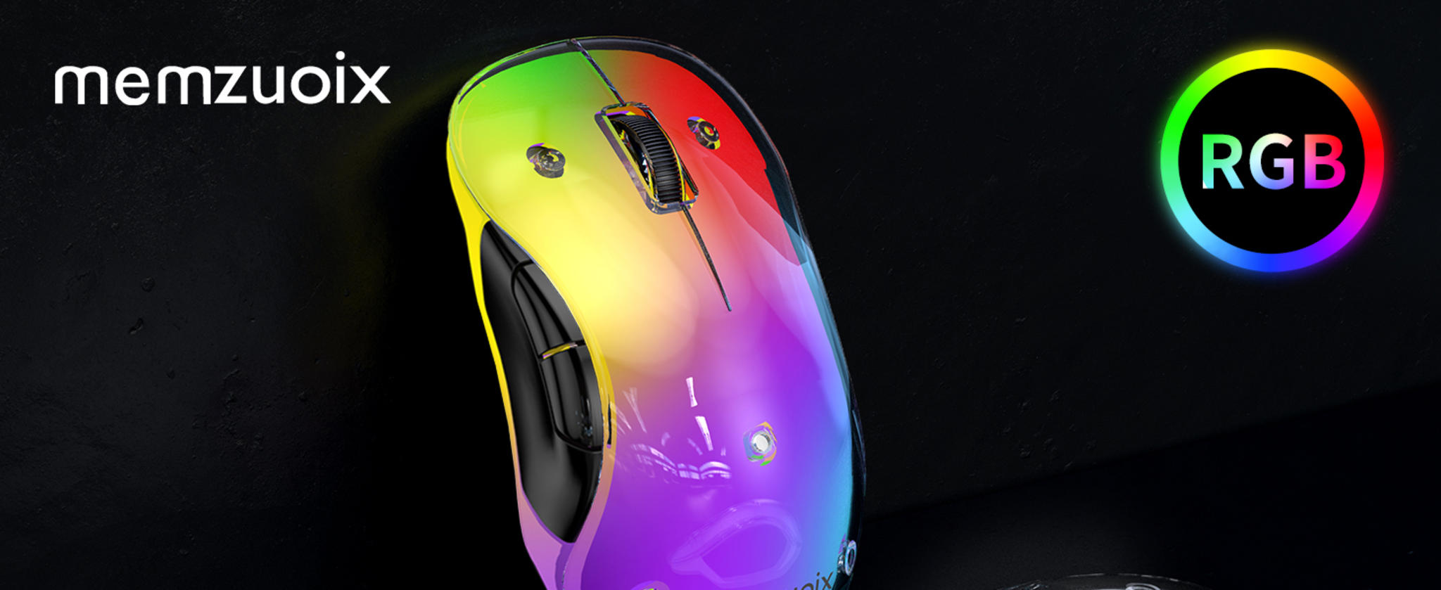 2.4G Aesthetic Wireless Mouse with 9-Color RGB Lighting, Magnetic Cover, and USB-C Rechargeable Design image 10
