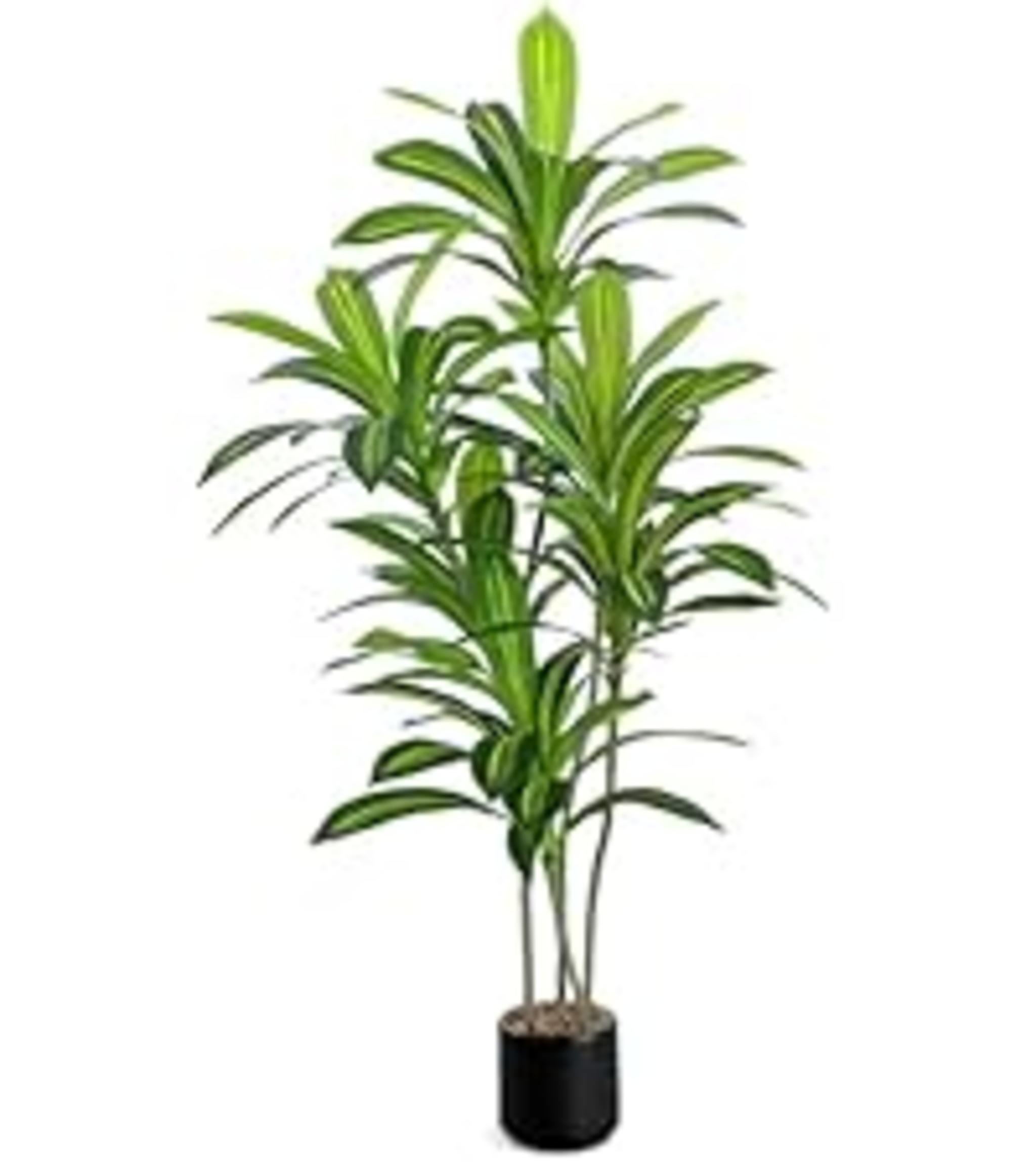 2-Pack Artificial Camellia Trees, 40'' Tall Fake Potted Plants with 30 Lifelike Pink Flowers image 19