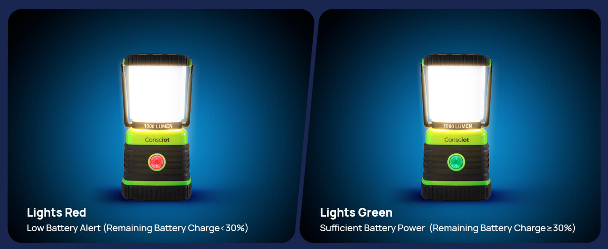 Rechargeable LED Camping Lanterns, 1000LM Ultra Bright Tent Lights with Power Bank, 2 Pack image 15