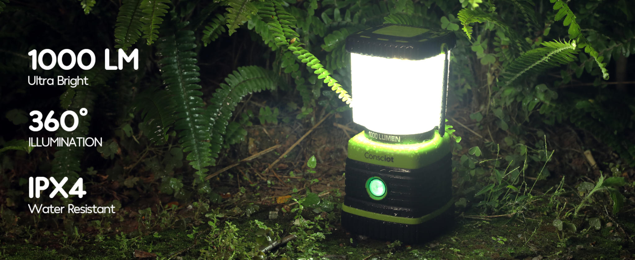 Rechargeable LED Camping Lanterns, 1000LM Ultra Bright Tent Lights with Power Bank, 2 Pack image 17