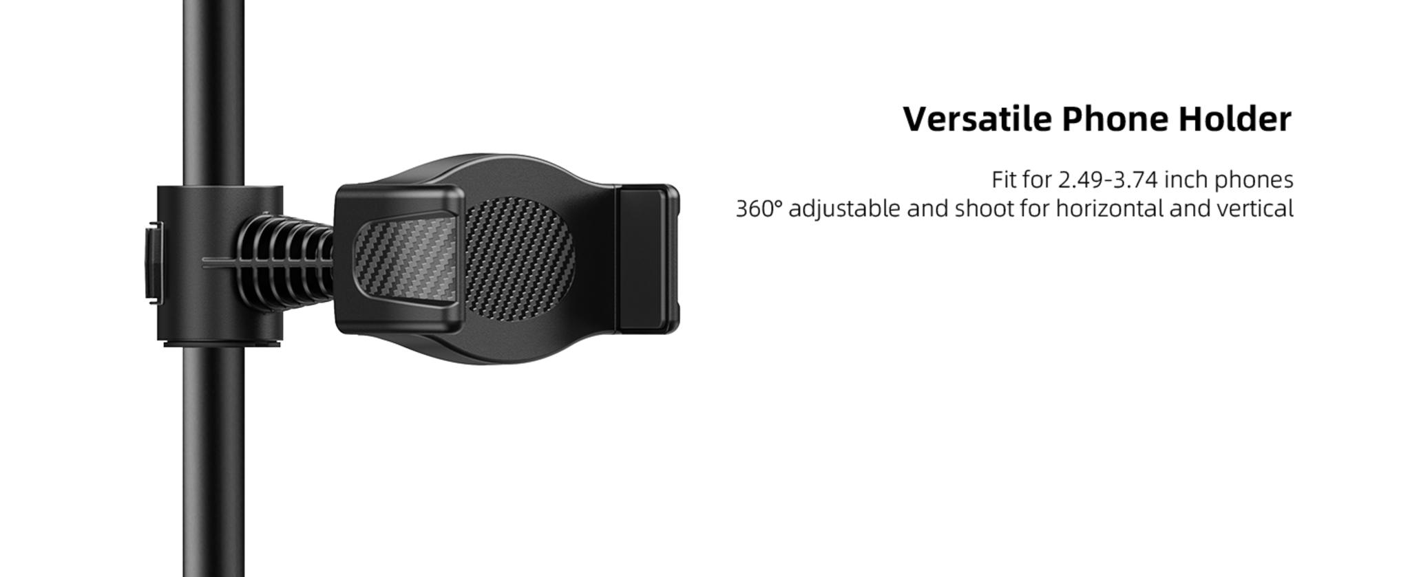 10.5" Full-Screen Ring Light with 69" Extendable Tripod Stand and Remote for Video Recording image 14