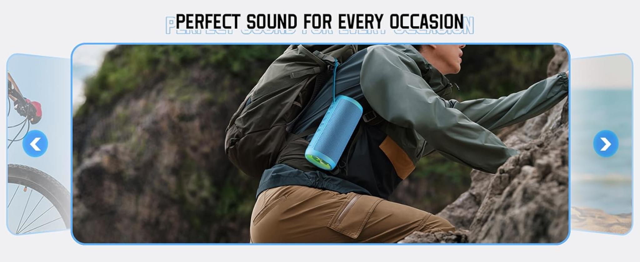 Portable Bluetooth Speaker with 24W Stereo Sound, IPX7 Waterproof, 30H Playtime & RGB Lights image 15