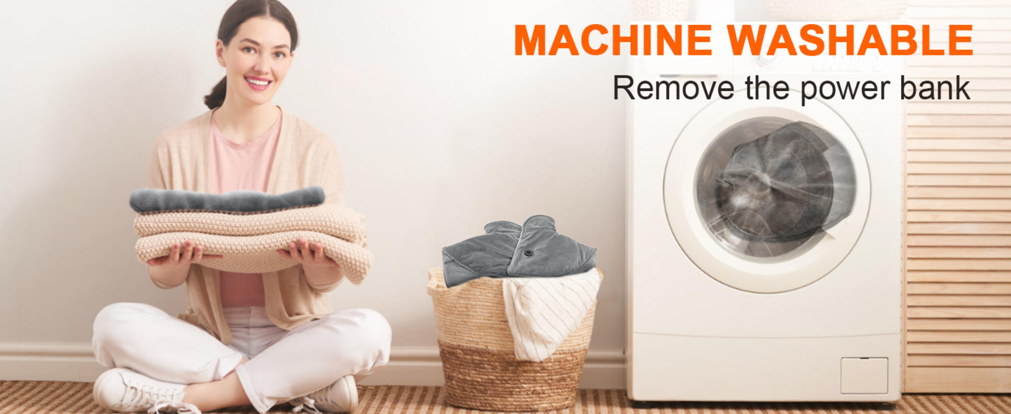 Weighted Cordless Neck Heating Pad with 10000mAh Battery, Graphene Fast Heating for Pain Relief image 17