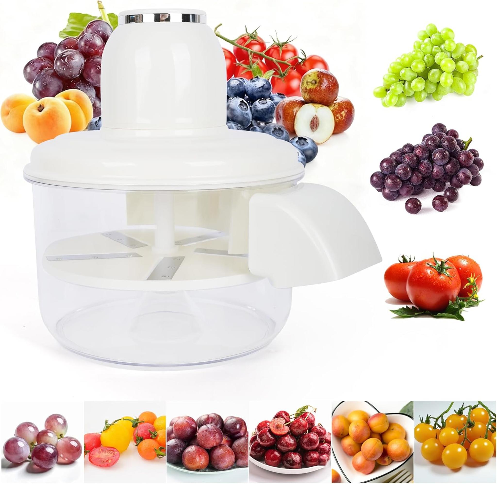 Electric Automatic Grape & Garlic Peeler Machine, Cordless Skin Remover for Small Fruits