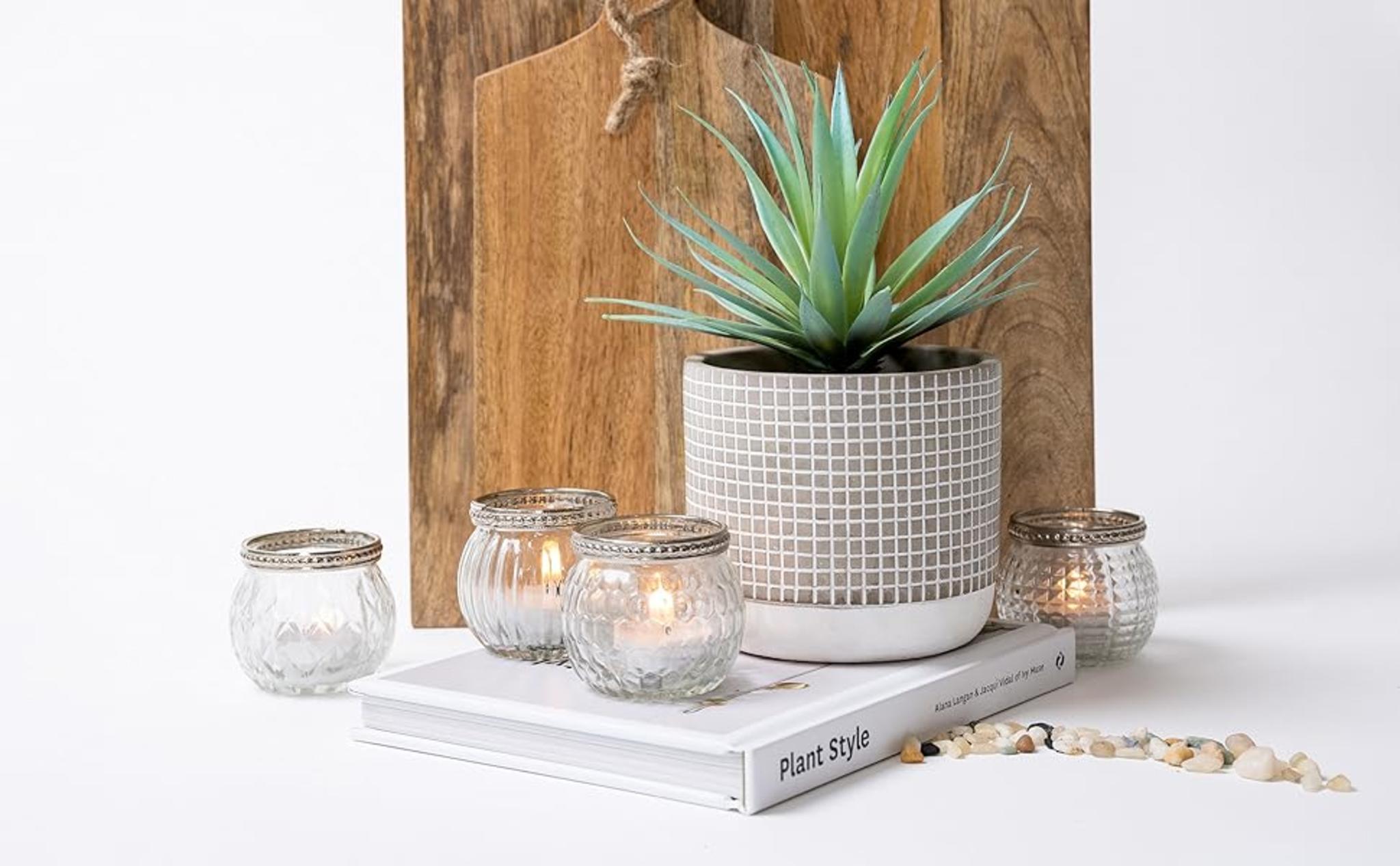 8" Realistic Artificial Succulent in Rustic Pot - Life-like Faux Greenery for Home and Office Decor image 9