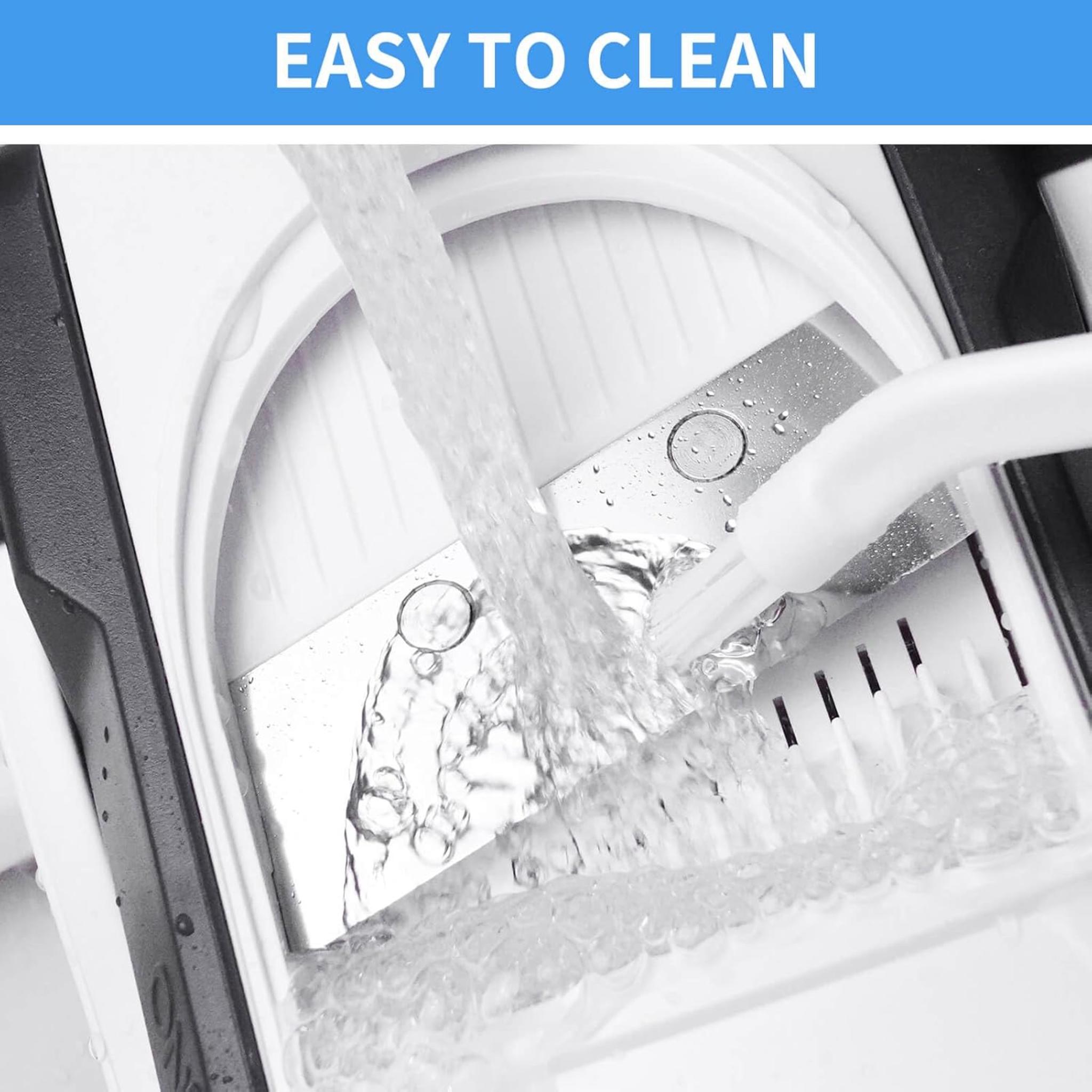 Safe Mandoline Vegetable Chopper with Adjustable Thickness, Multifunctional Food Slicer and Dicer