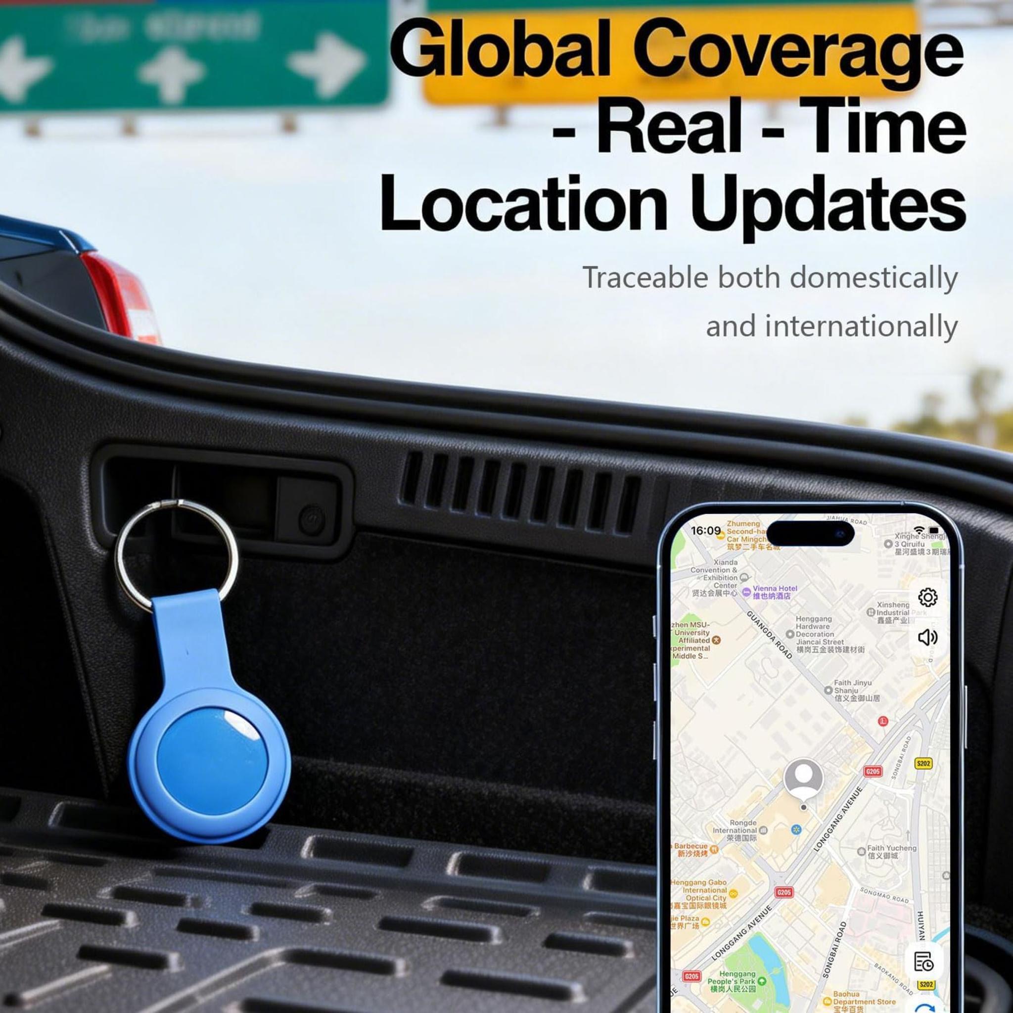GPS Tracker for Vehicles, Kids & Pets - No SIM Card & No Subscription Required
