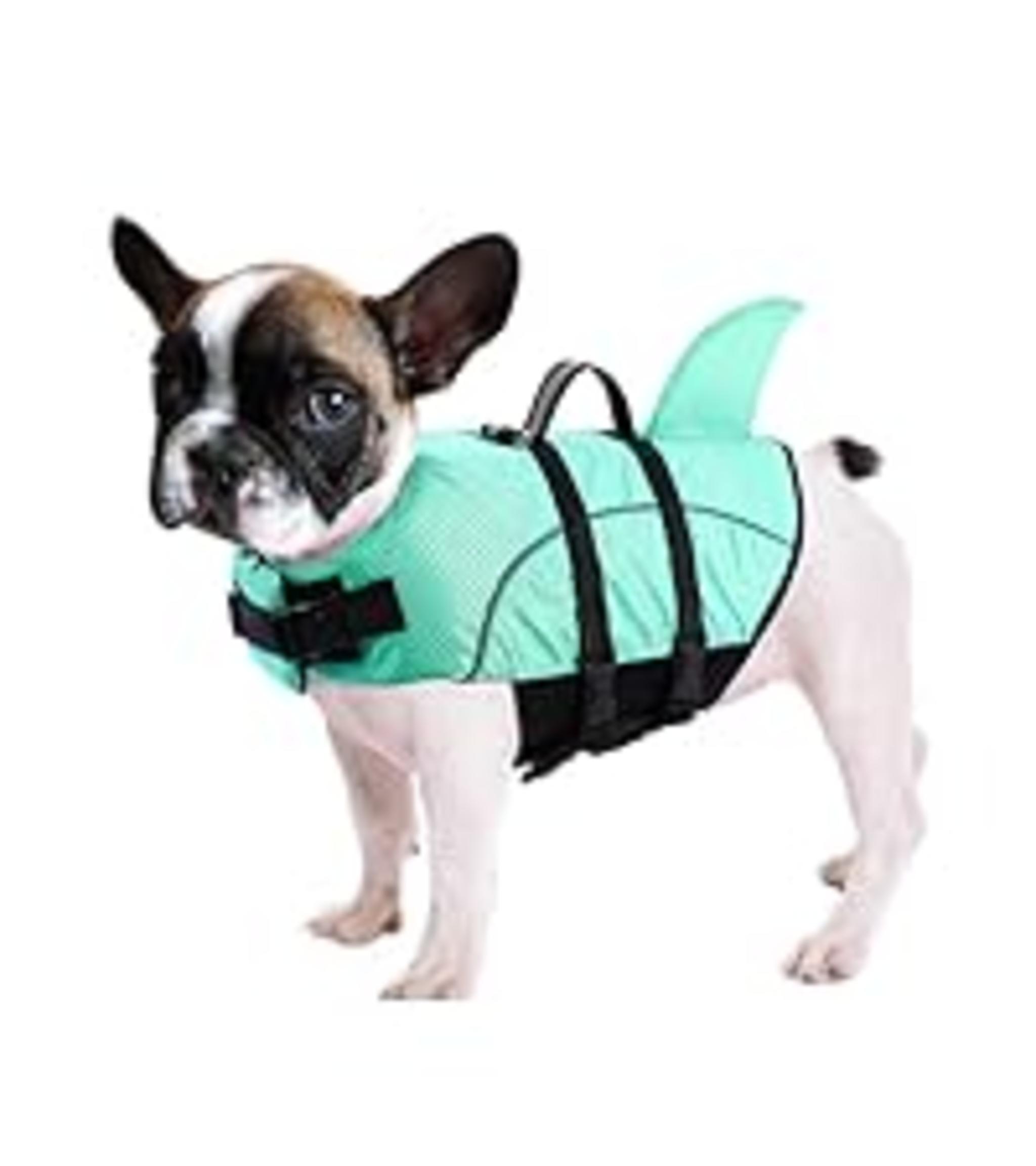 Shark Dog Life Jacket with High Buoyancy and Rescue Handle for Small Dogs image 22