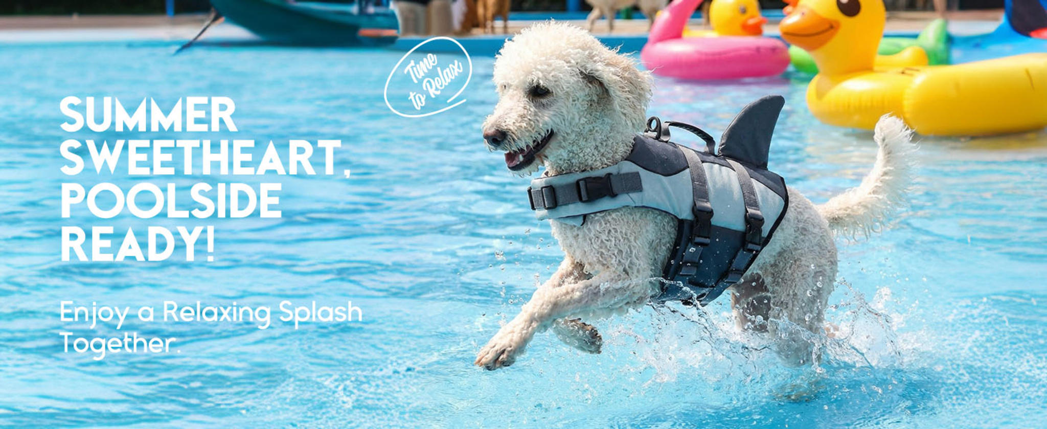 Shark Dog Life Jacket - High Buoyancy Pet Safety Vest with Rescue Handle image 18