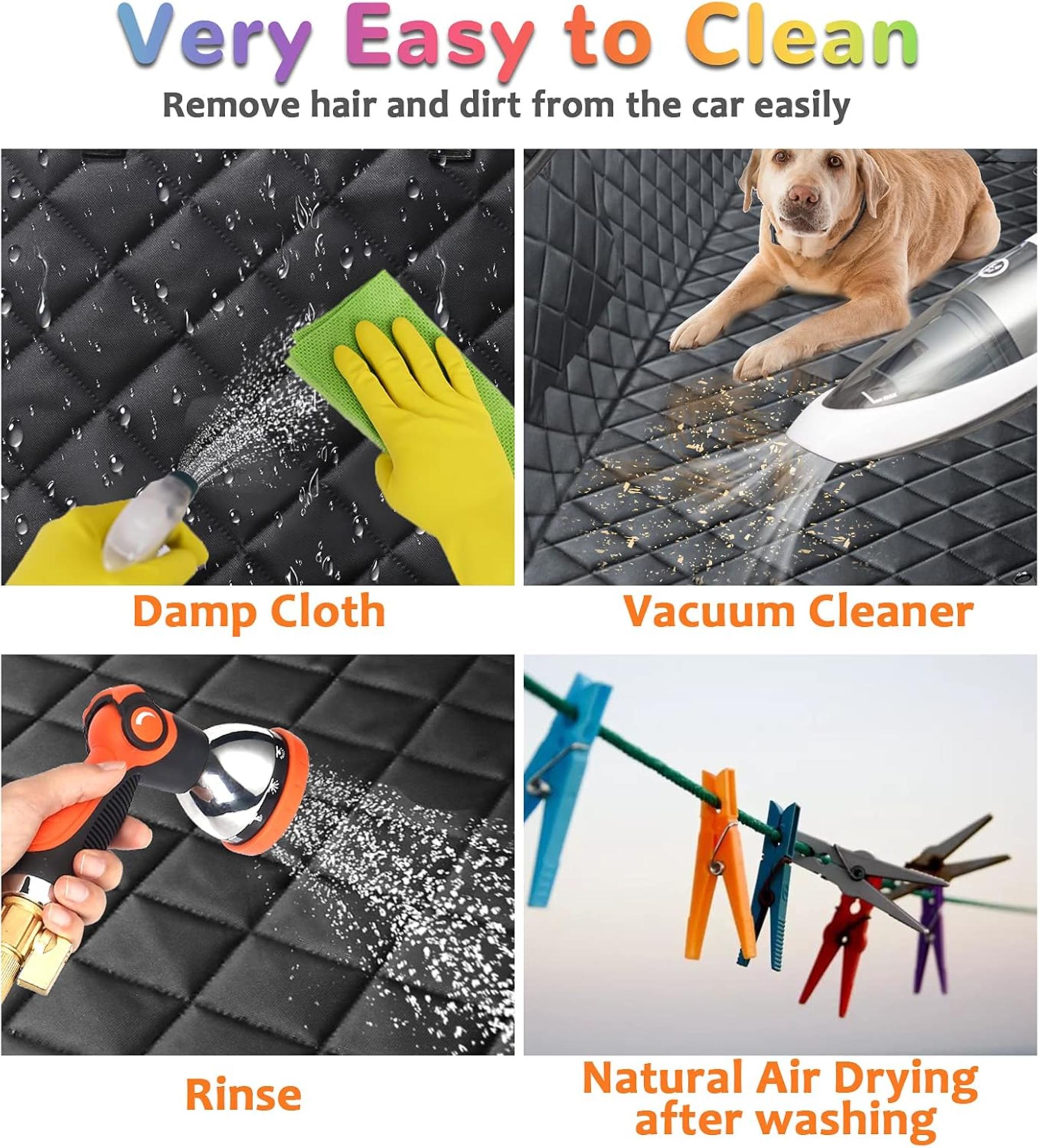100% Waterproof Dog Car Seat Cover with Side Flaps and Nonslip Backing