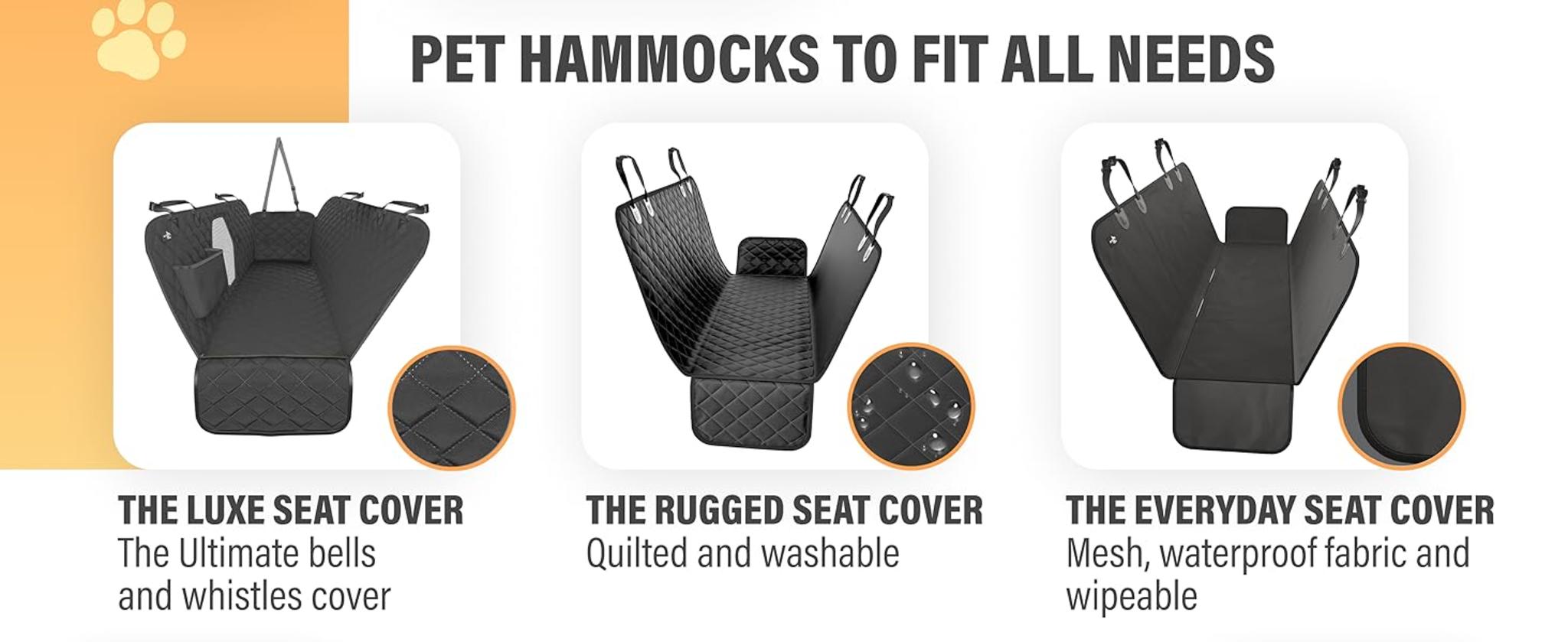 Waterproof Dog Car Hammock Back Seat Cover for Sedans, SUVs and Trucks image 12