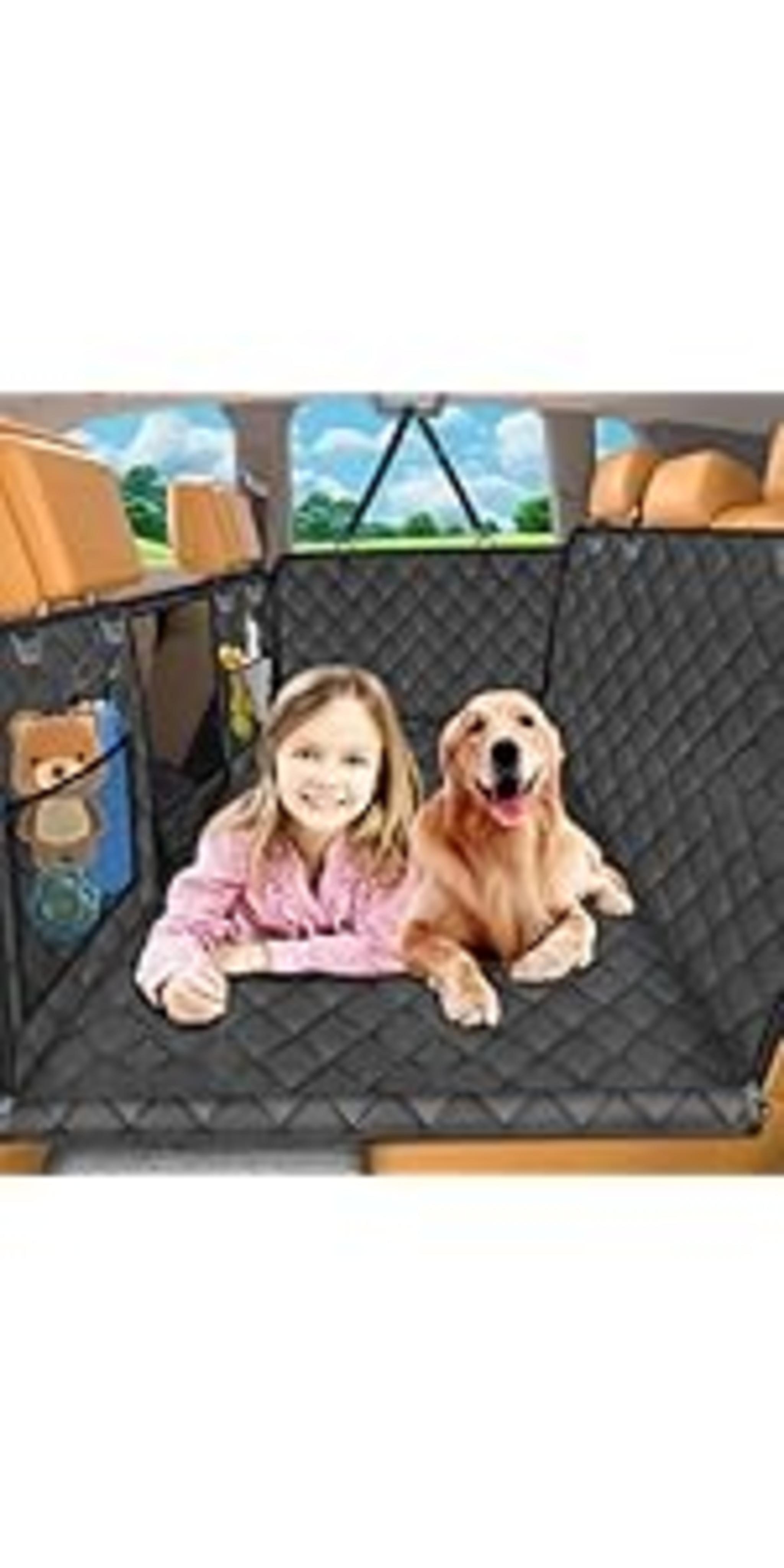 100% Waterproof Dog Car Seat Cover with Side Flaps and Nonslip Backing image 17