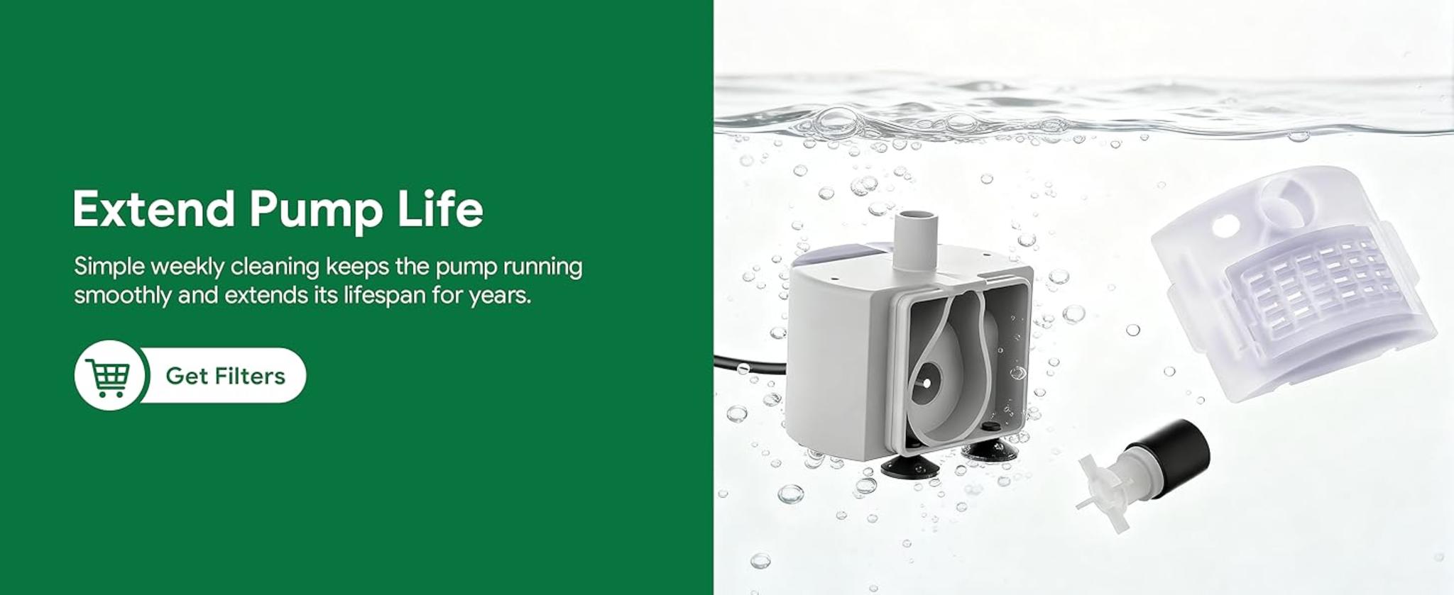 3.2L Stainless Steel Cat Water Fountain with Visible Water Level Window image 20