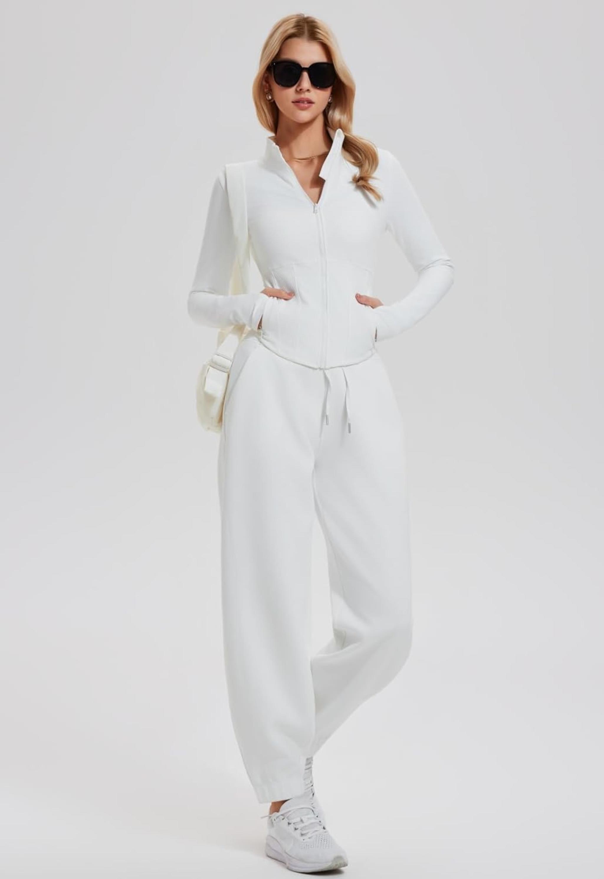 Women's 2 Piece Full-Zip Jacket and Jogger Pants Sweat Set