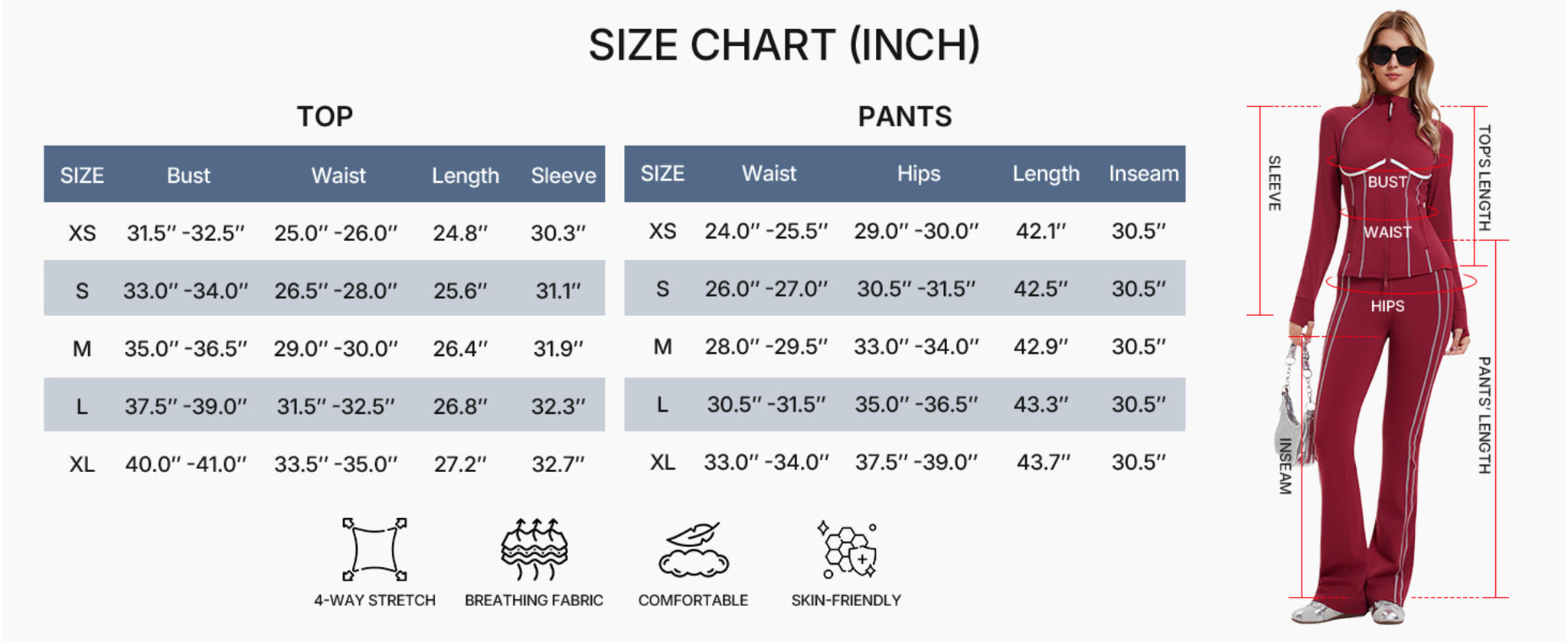 Women's Bodycon Two Piece Tracksuit Set with Contrast Striped Flared Joggers image 14