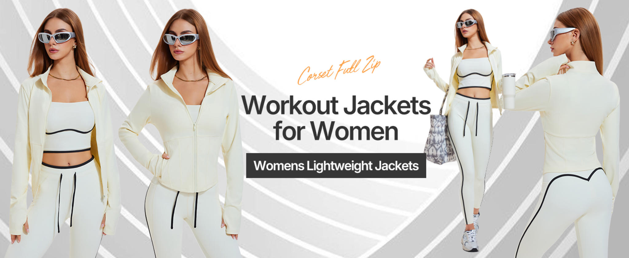 Women's Lightweight Slim Fit Athletic Zip Up Jacket for Running and Yoga image 8
