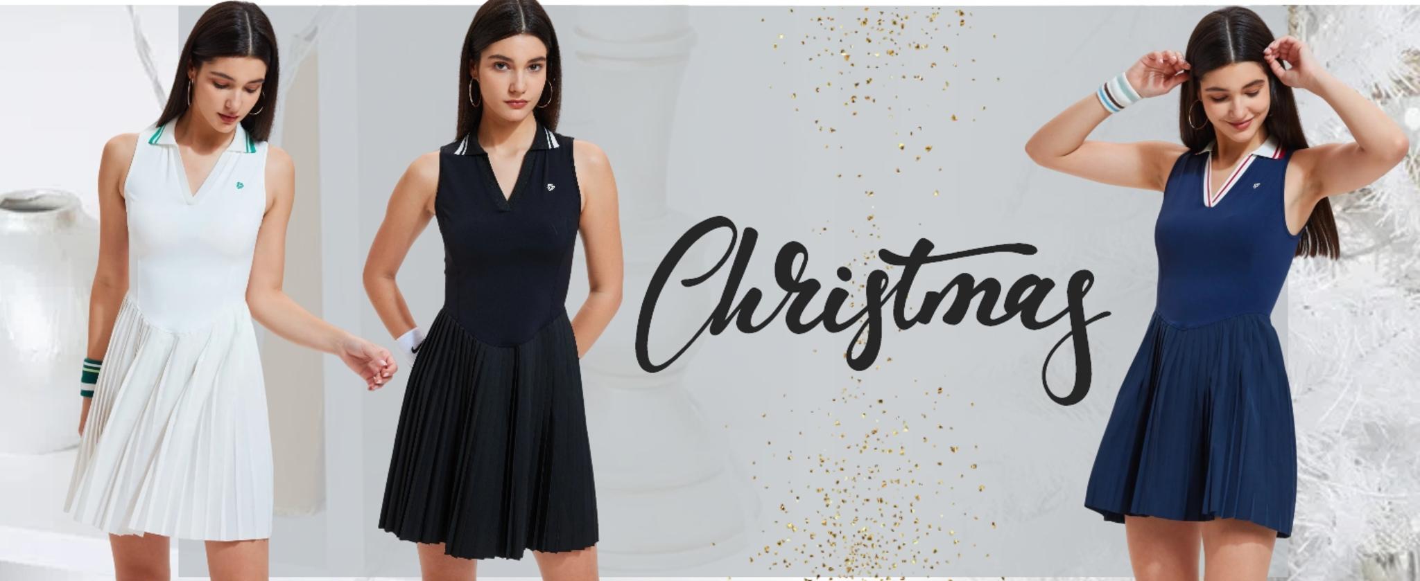 Women's Pleated Golf Polo Dress with Shorts - V Neck Athletic Outfit image 12
