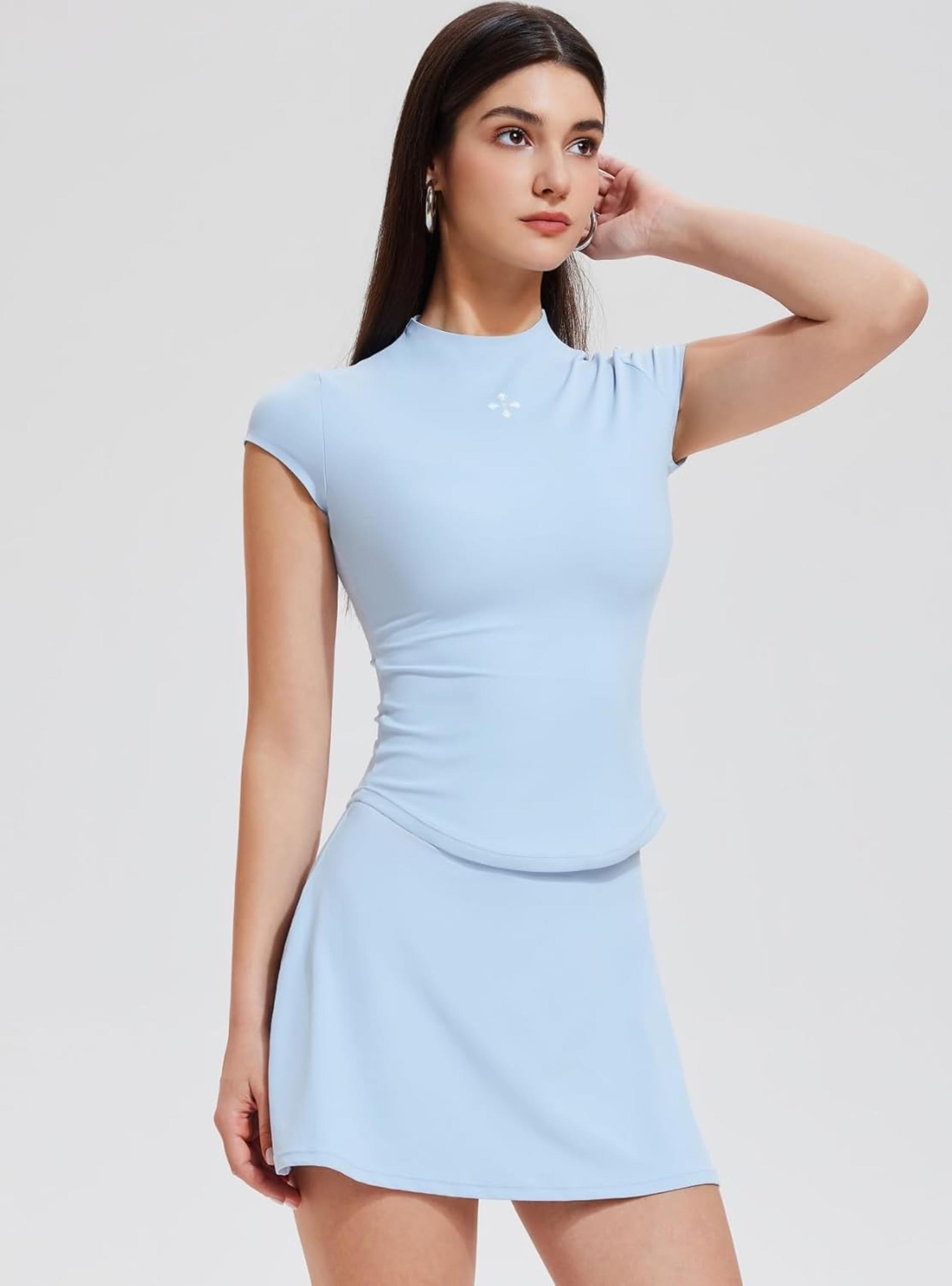 Women's 2 Piece Tennis Skirt Set - Summer Athleisure Matching Outfits