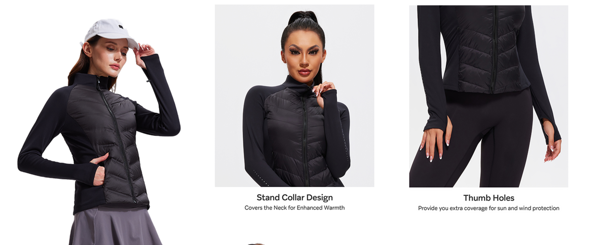 Women's Lightweight Warm Running Jacket - Water Resistant Winter Puffer image 17