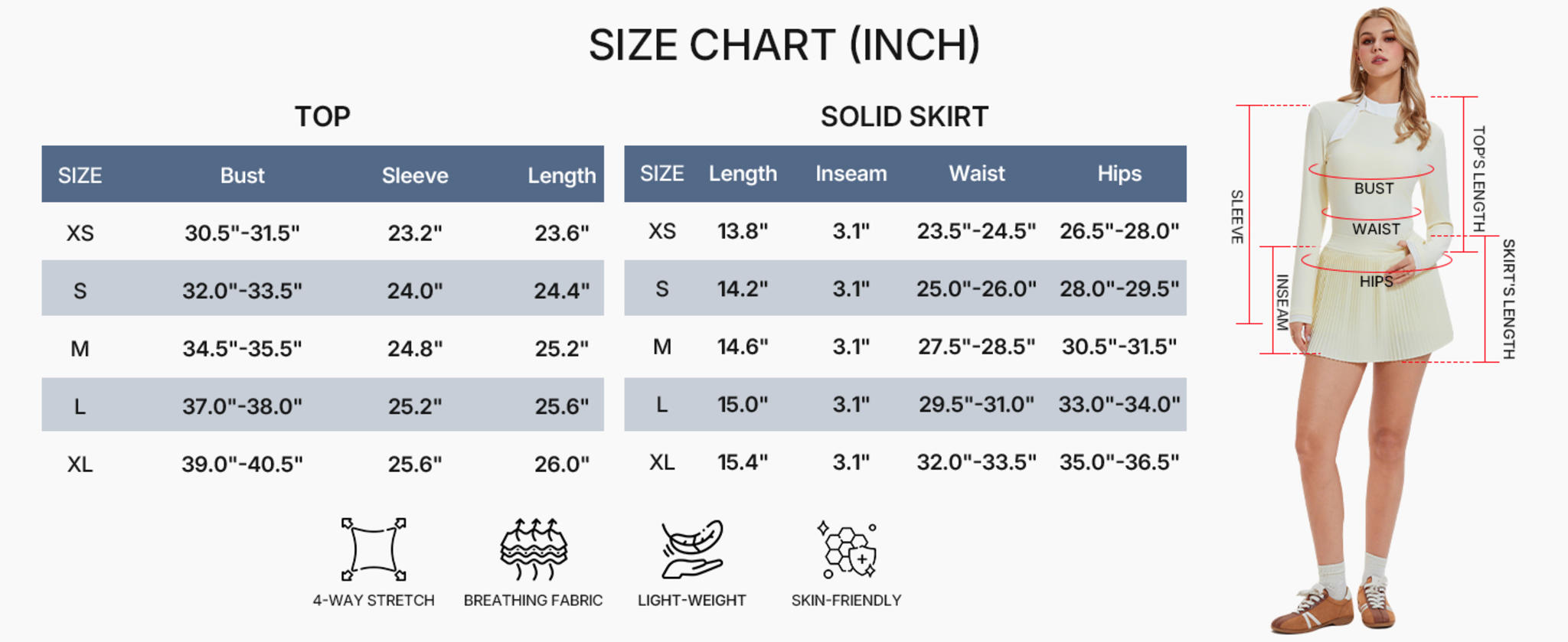 Women's High Waisted Pleated Tennis Skirt and Matching Athletic Shirt Set image 11