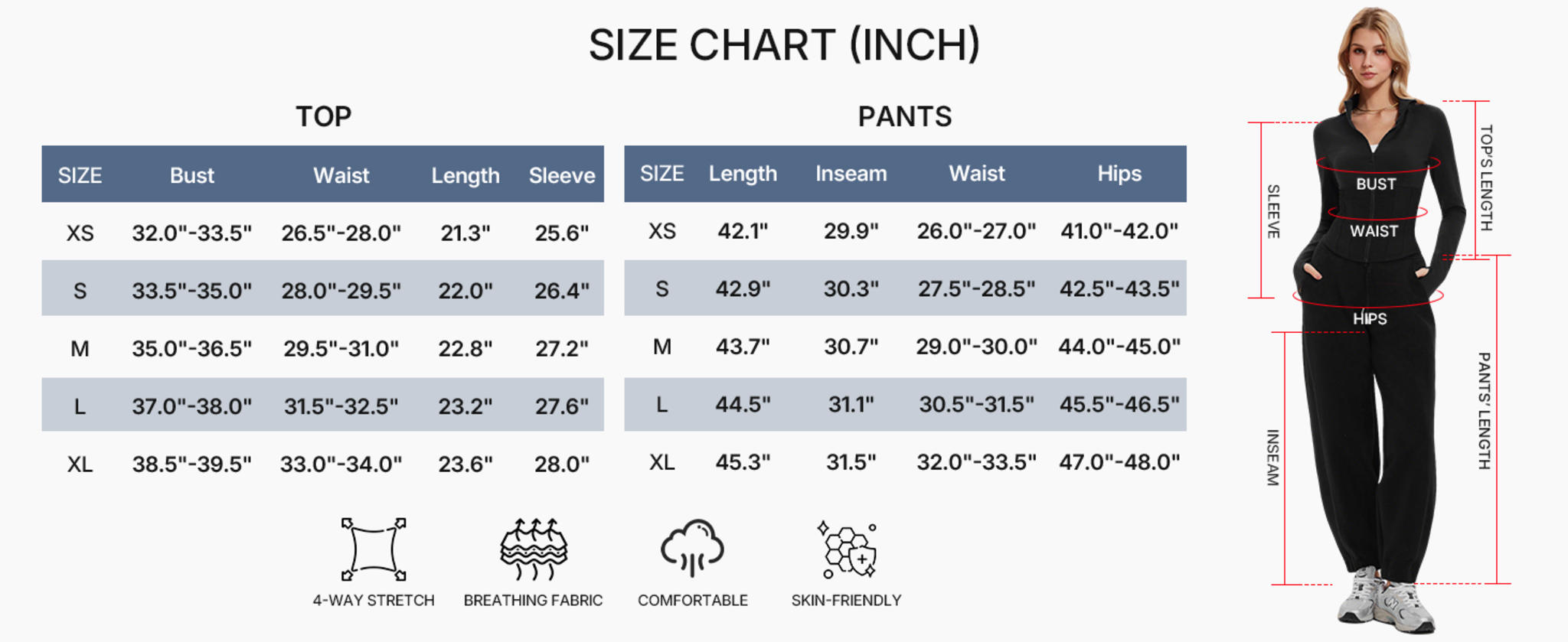 Women's 2 Piece Athletic Sweat Set - Zip Up Jacket and Jogger Pants image 11