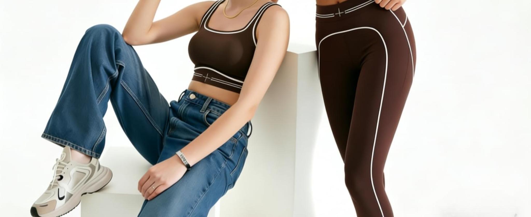 Women's 2 Piece Yoga Workout Set with Pockets and High-Waisted Leggings image 8