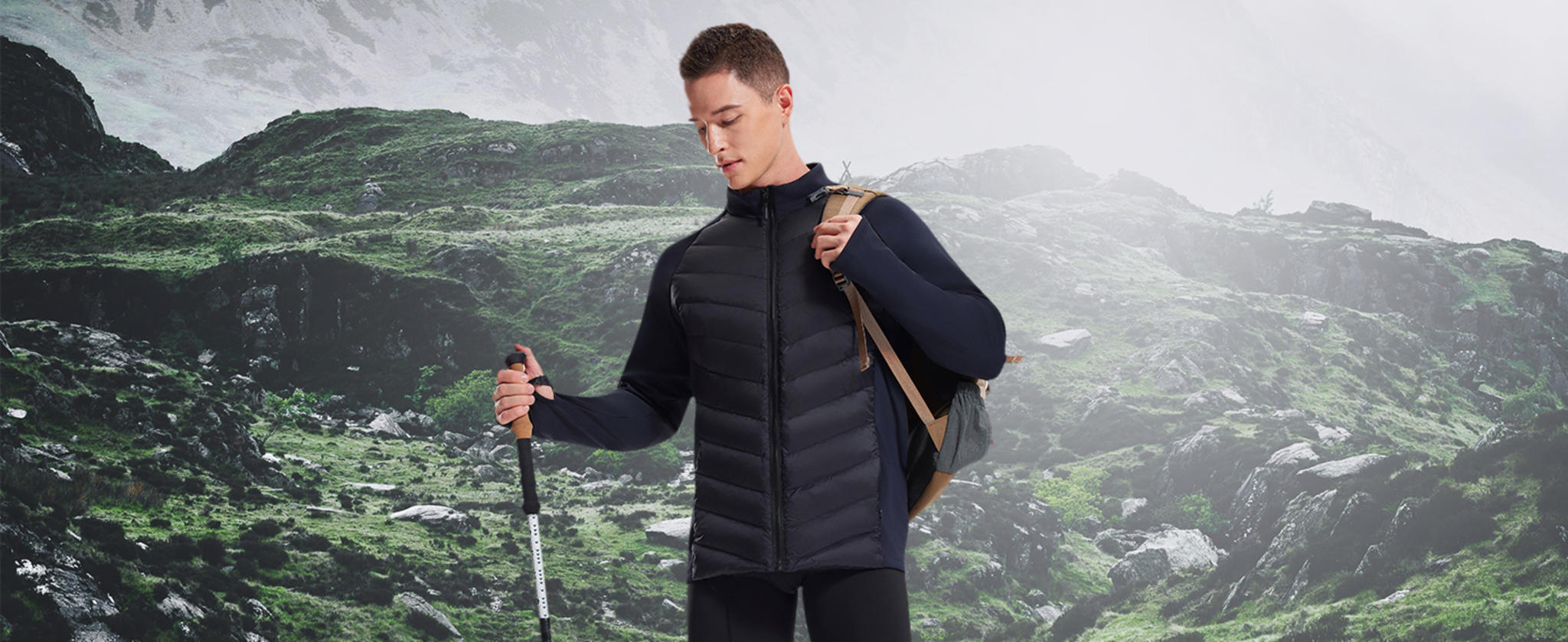 Men's Lightweight 800-Fill Power Water Resistant Quilted Puffer Jacket image 8